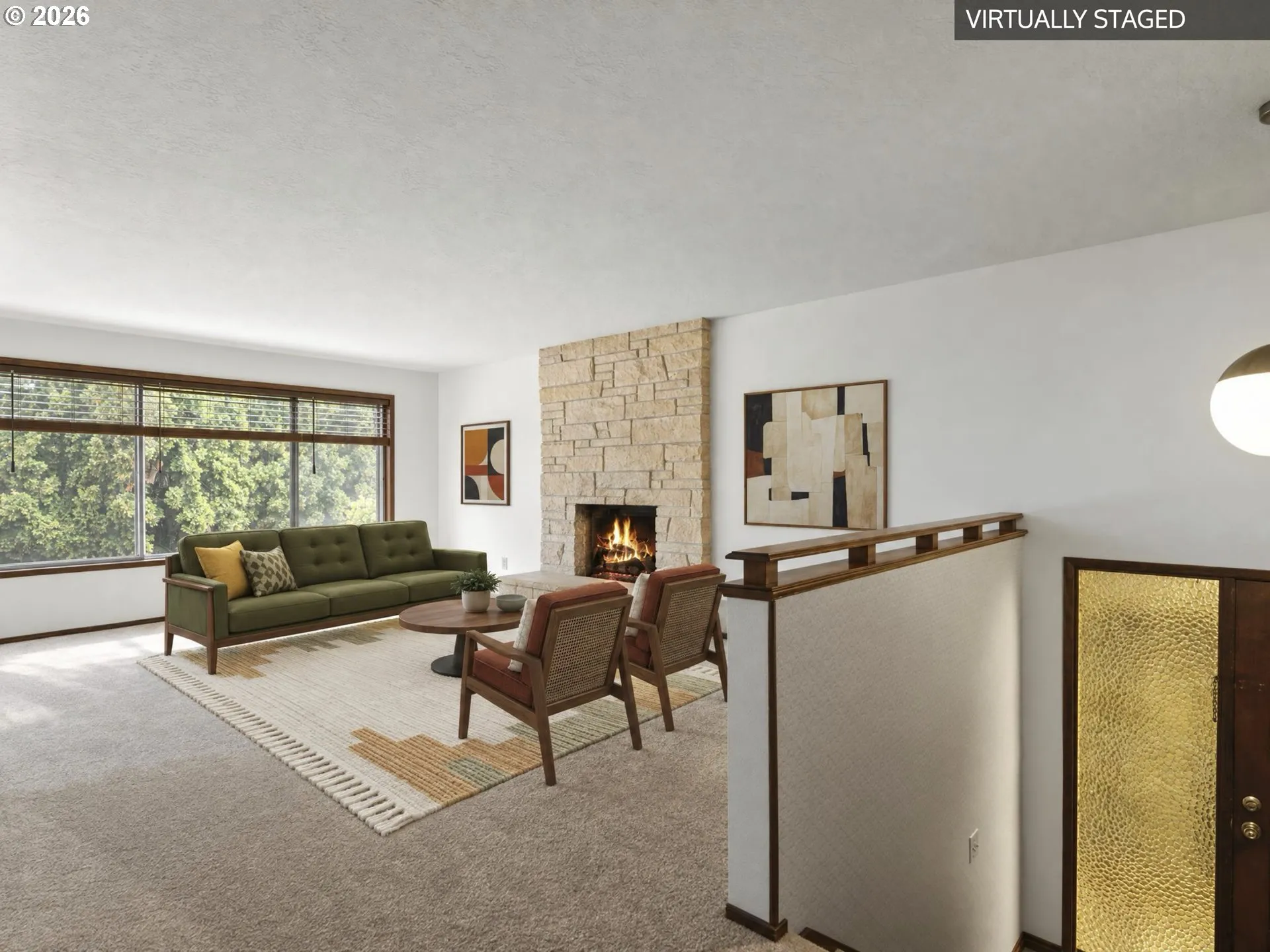 Living Room-Fireplace