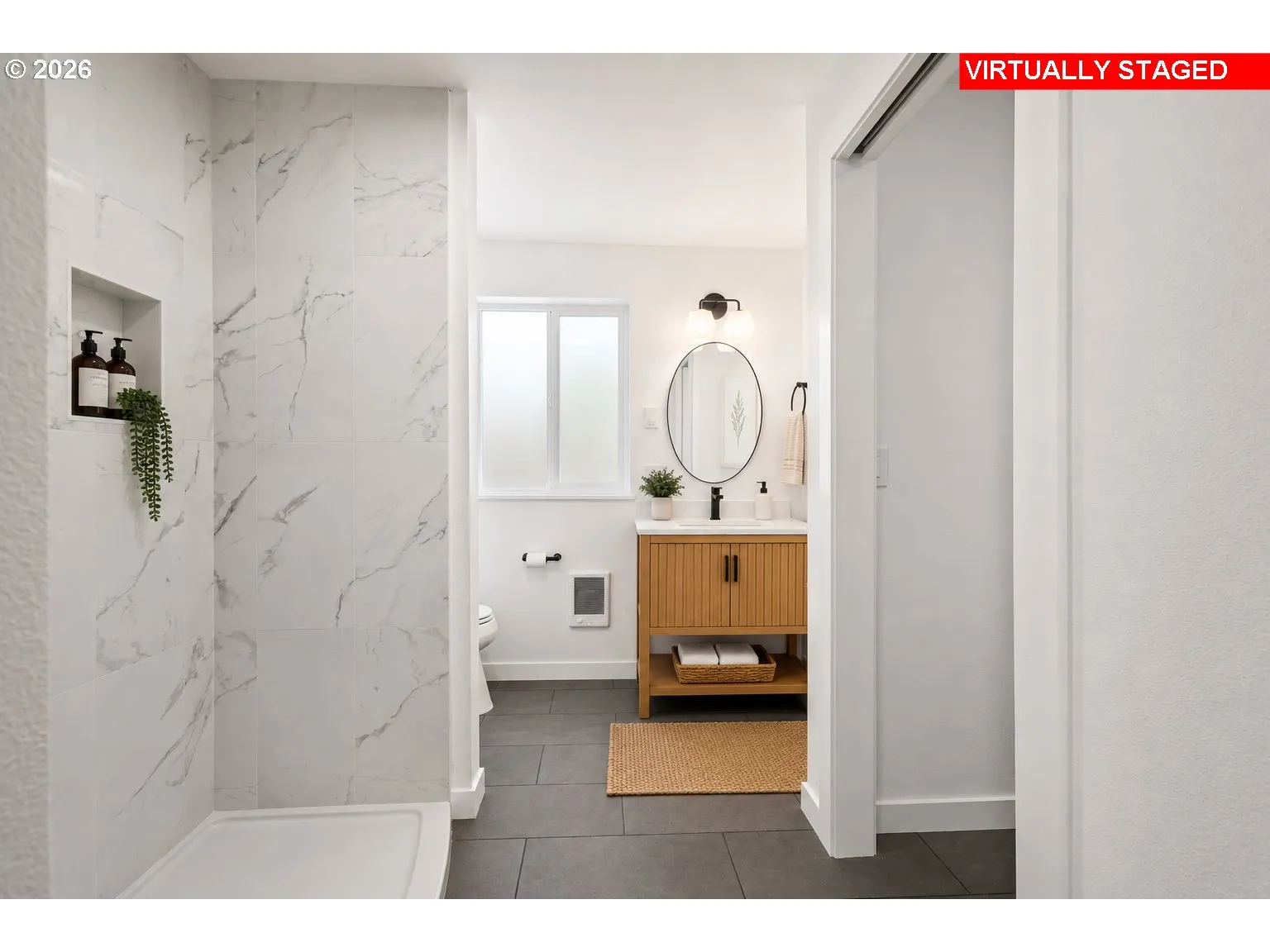 Bathroom, Attached-Double Sinks