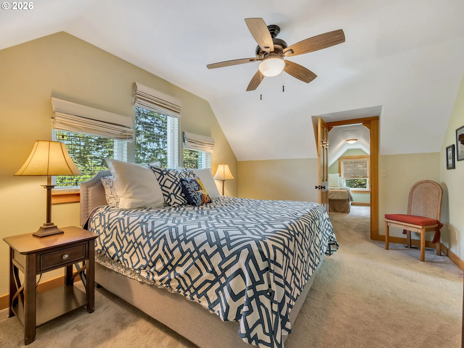 Bedroom, Primary-Vaulted Ceilings