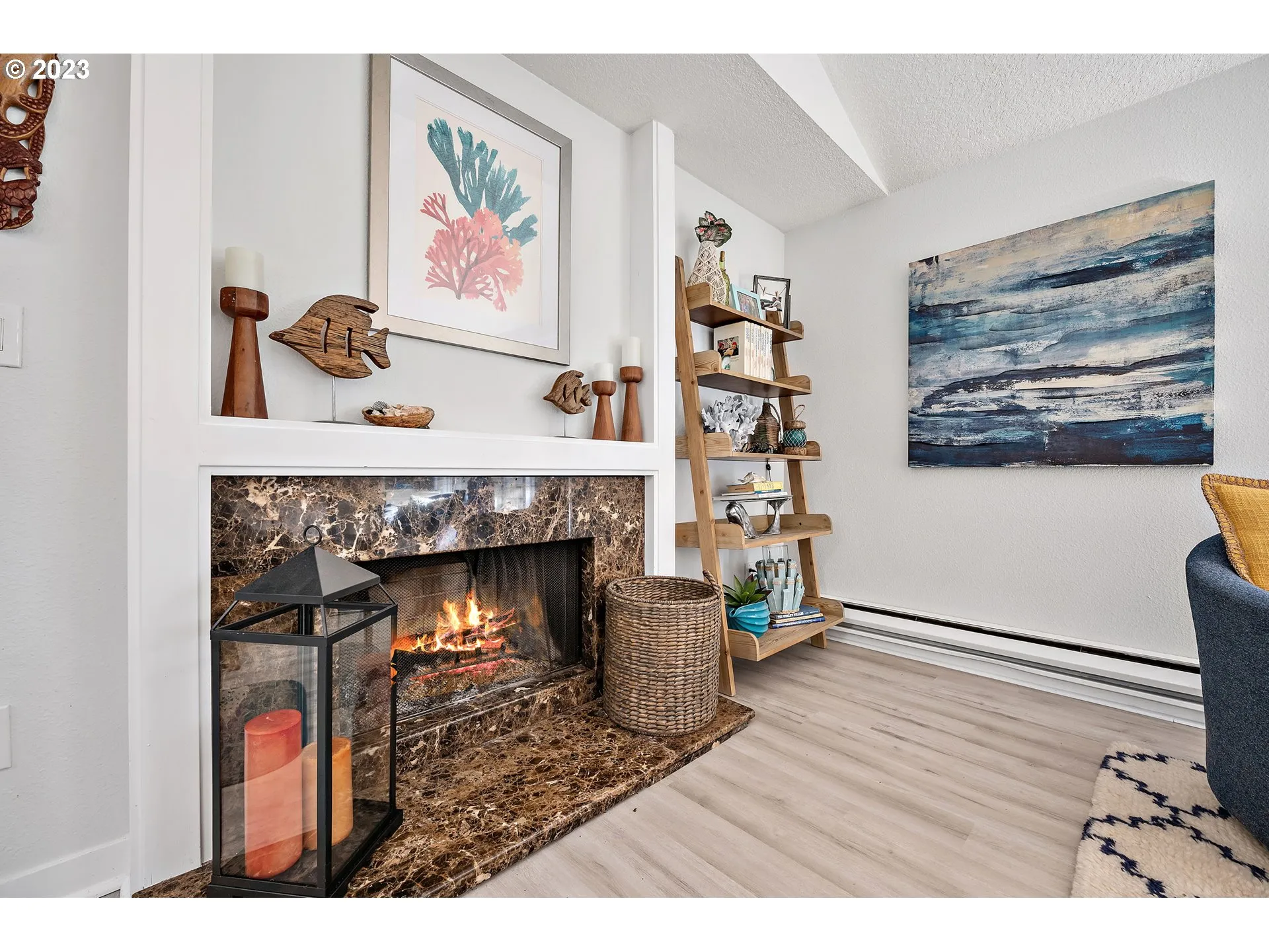 Living Room-Fireplace