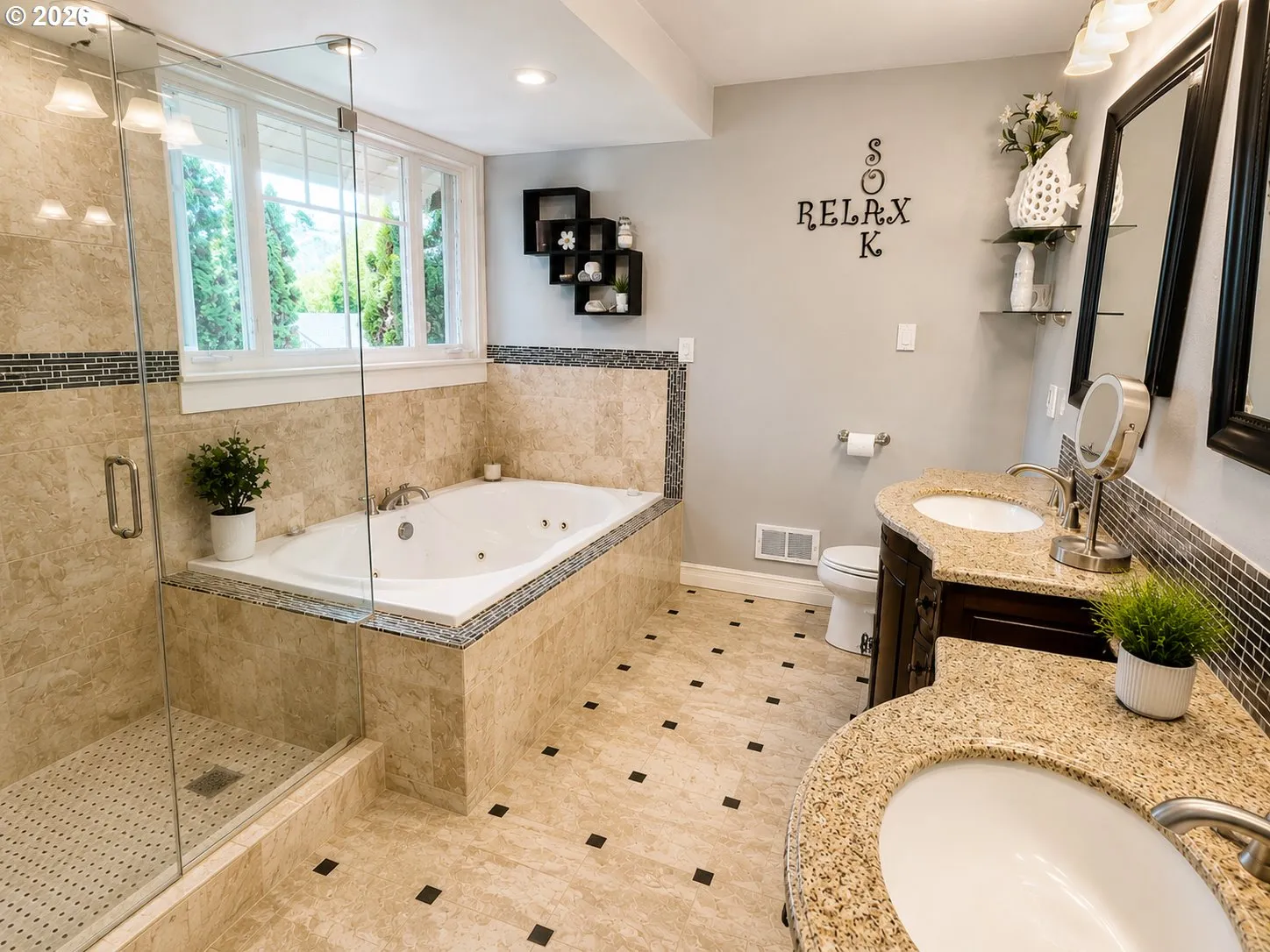 Bathroom, Attached-Double Sinks