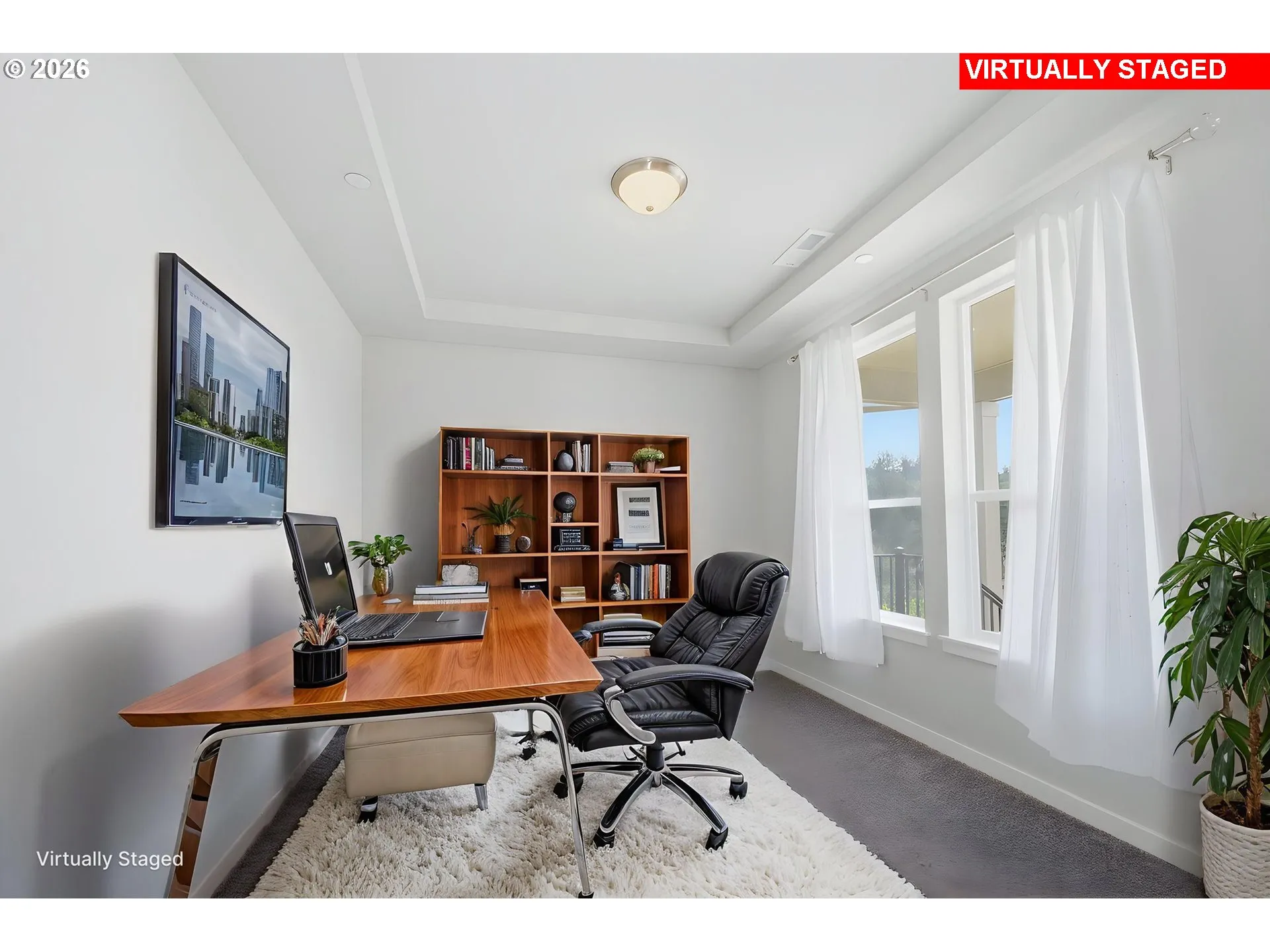 Den/Office-Coffered Ceilings