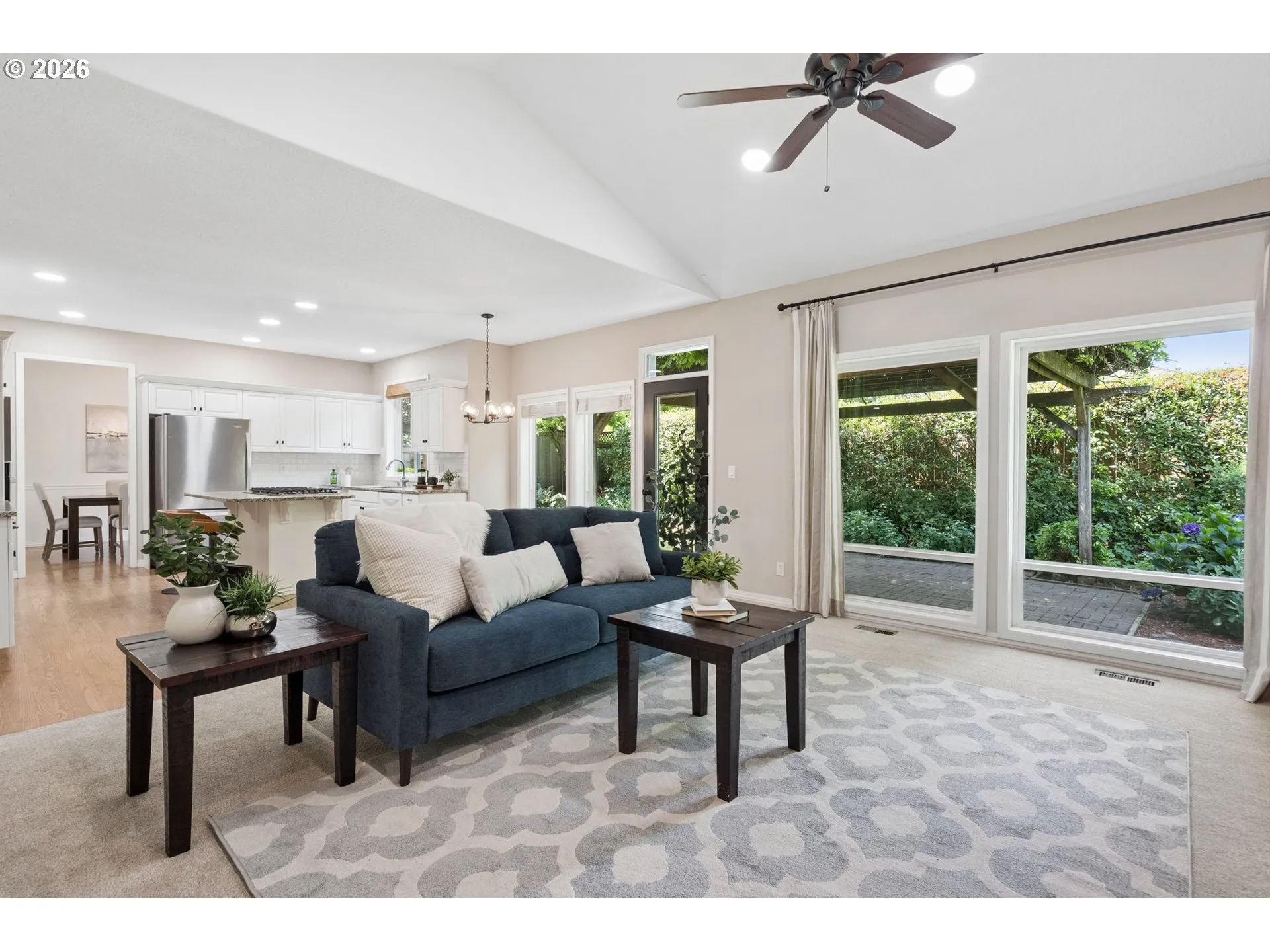 Family Room-Coffered Ceilings