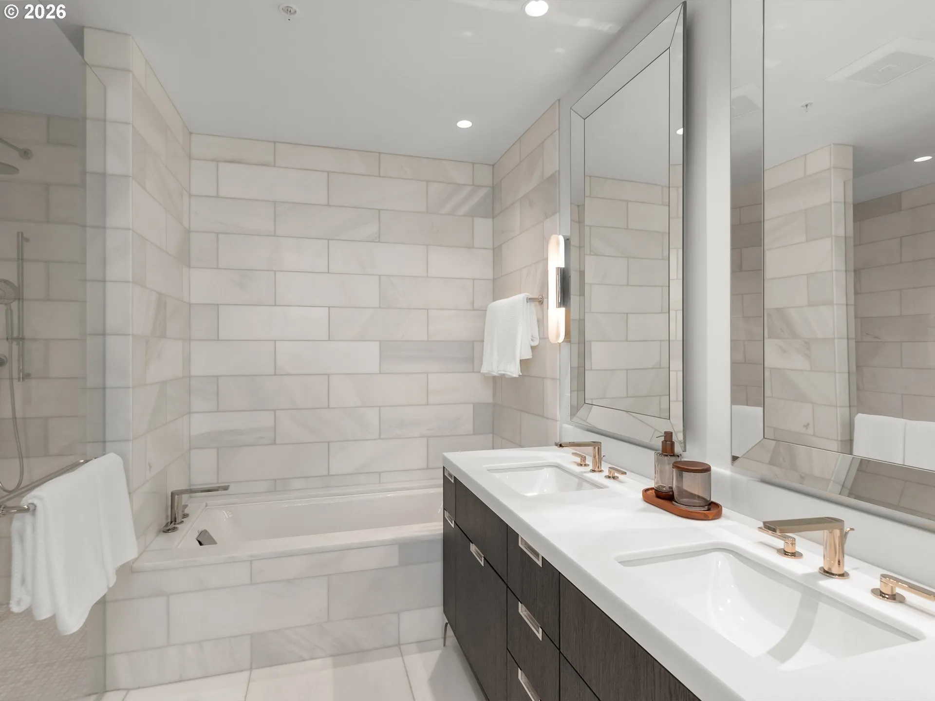 Bathroom, Attached-Double Sinks