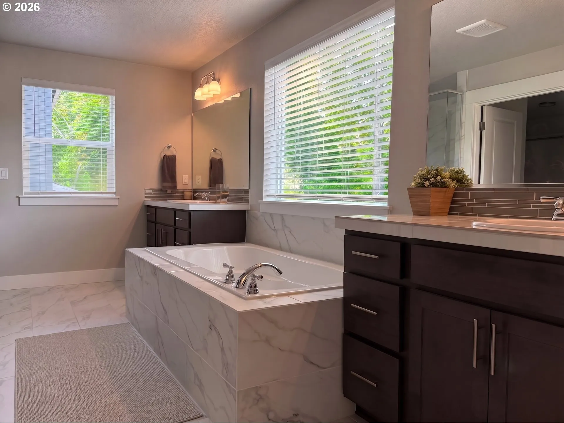 Bathroom, Attached-Double Sinks