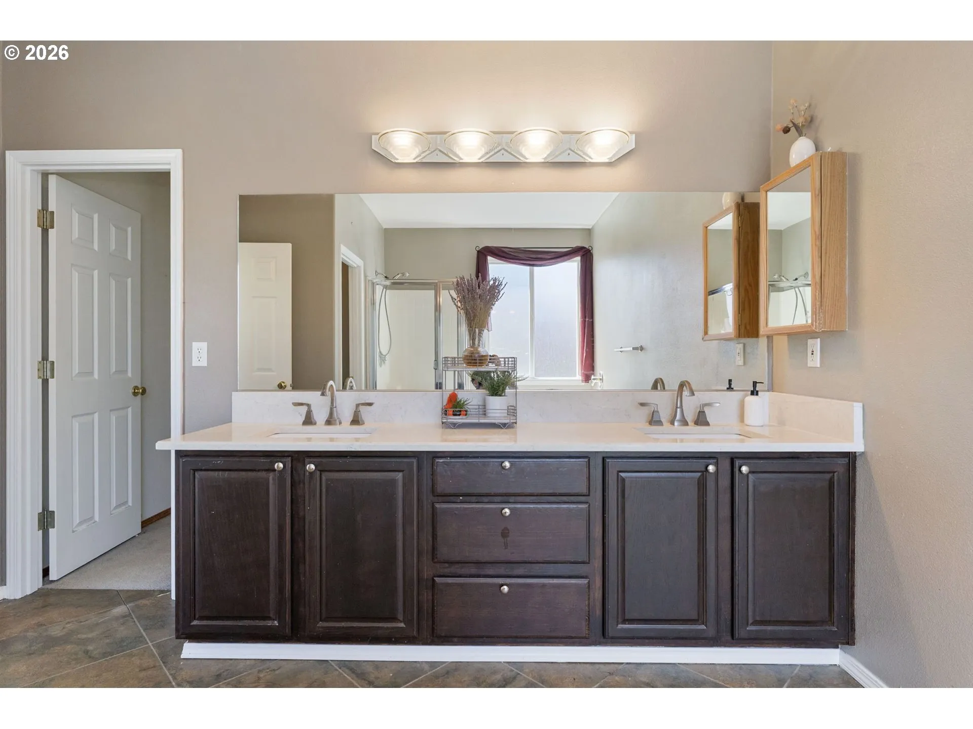 Bathroom, Attached-Double Sinks