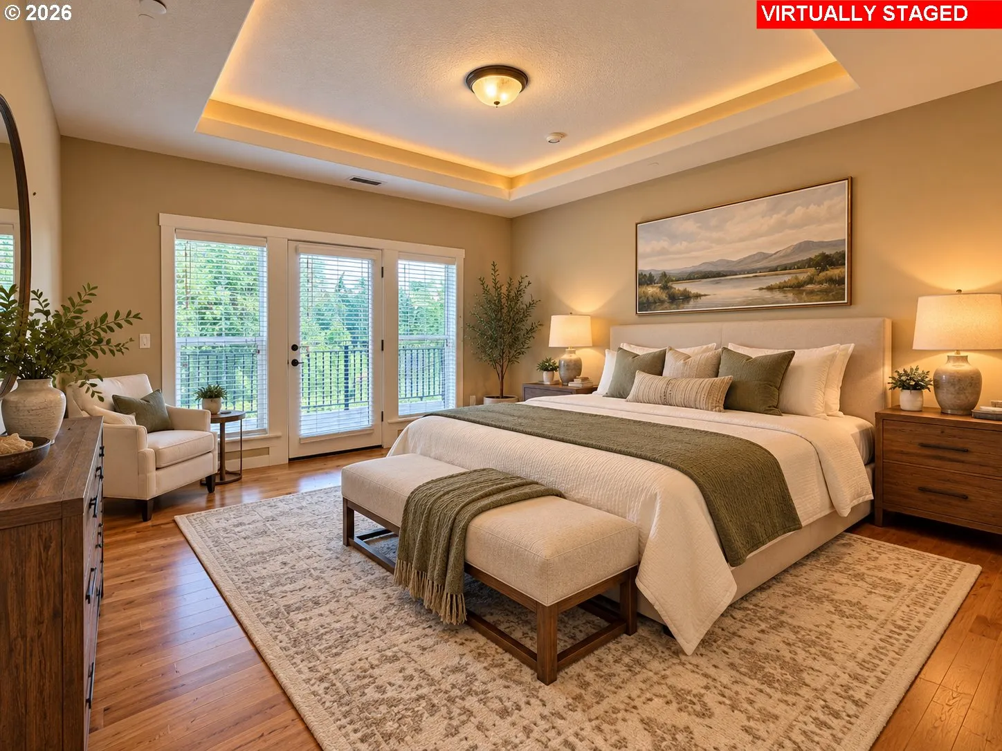 Primary Bedroom-Coffered Ceilings