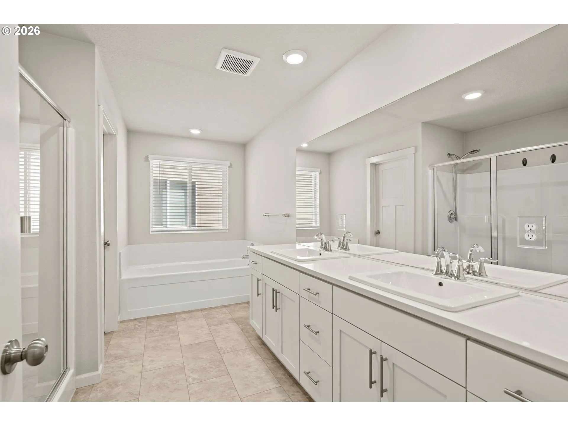 Bathroom, Attached-Double Sinks
