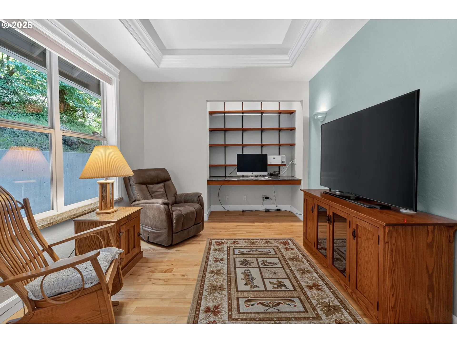 Den/Office-Coffered Ceilings