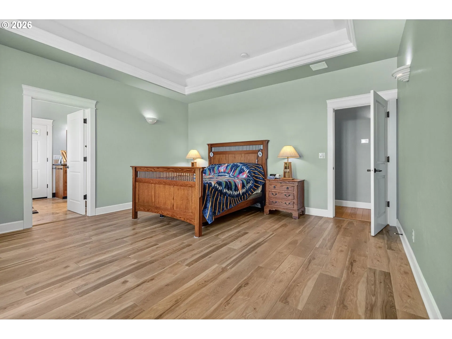 Bedroom, Primary-Coffered Ceilings