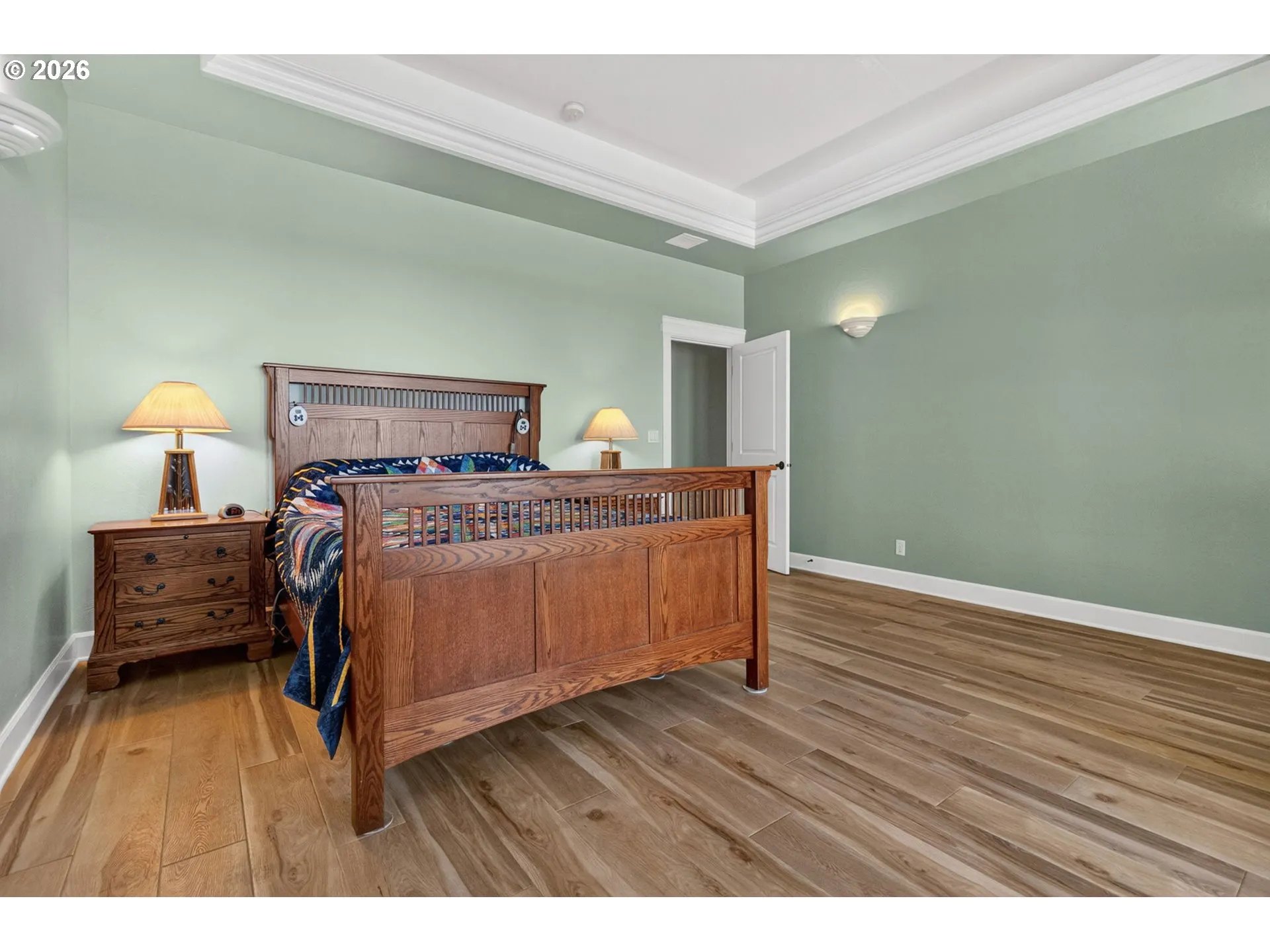 Bedroom, Primary-Coffered Ceilings