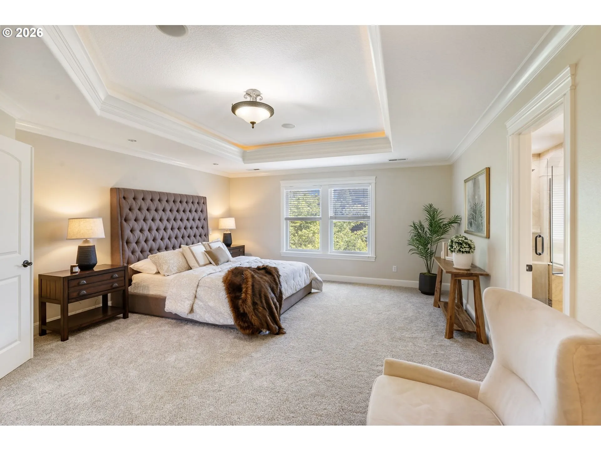 Primary Bedroom-Coffered Ceilings