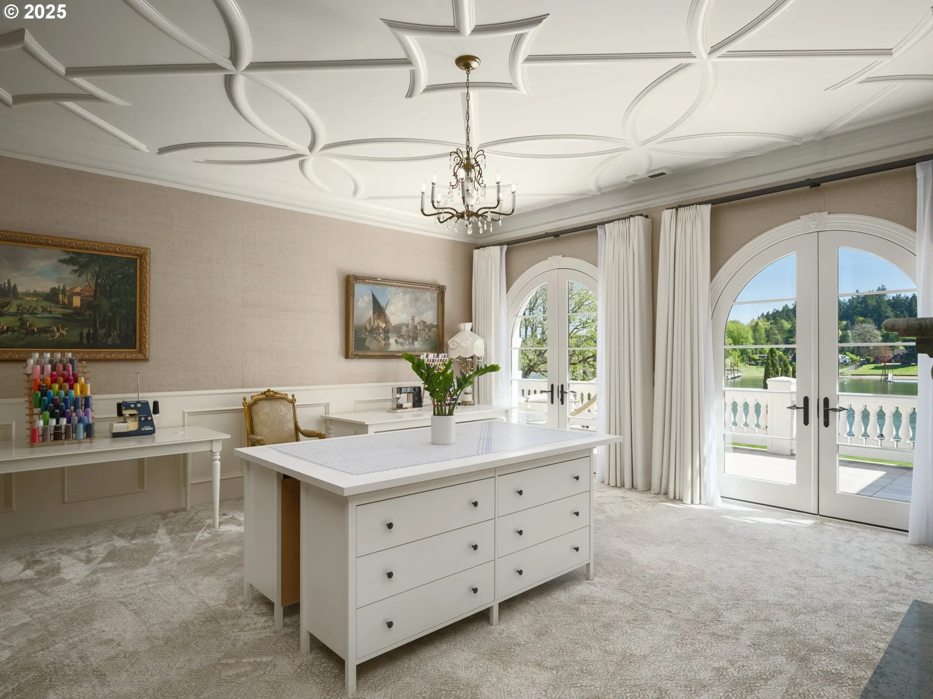 Primary Bedroom-Coffered Ceilings