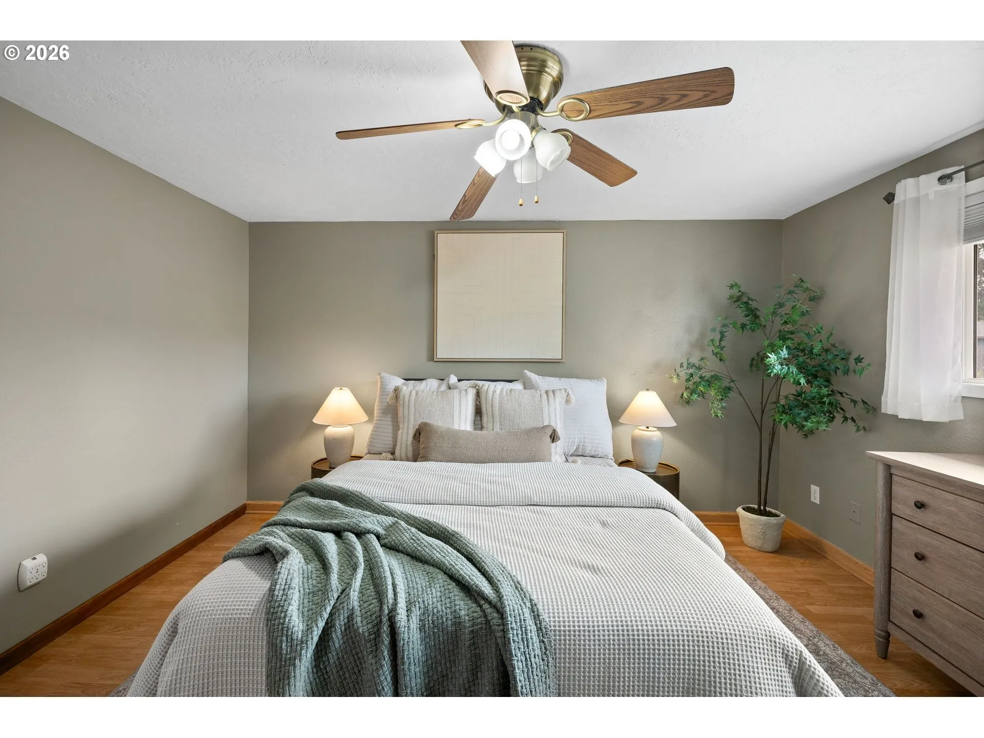 Bedroom, Primary-Ceiling Fan