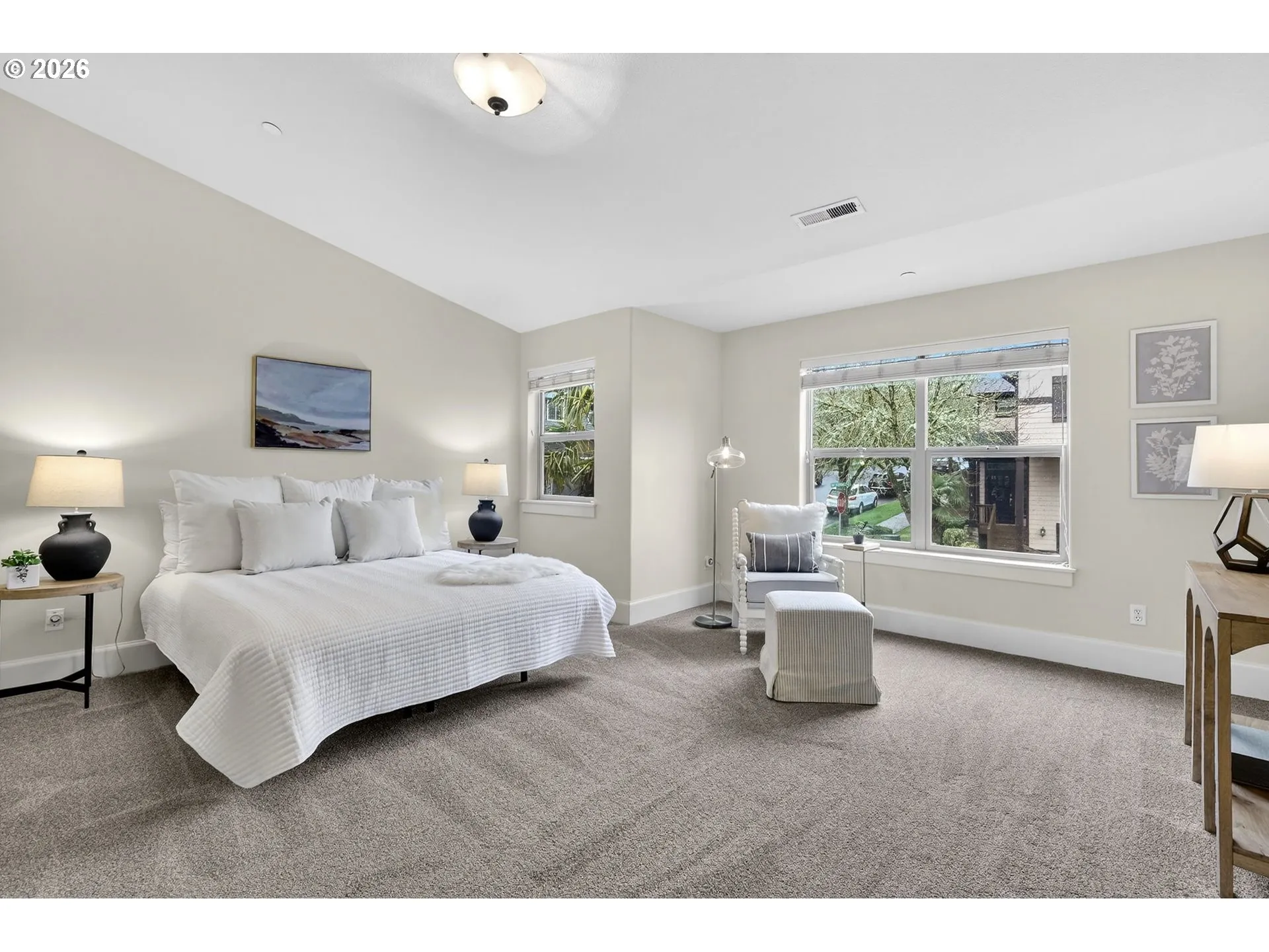 Owner's Suite Bedroom-Vaulted Ceilings