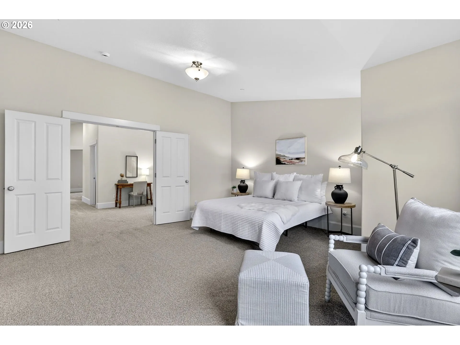 Owner's Suite Bedroom-Vaulted Ceilings