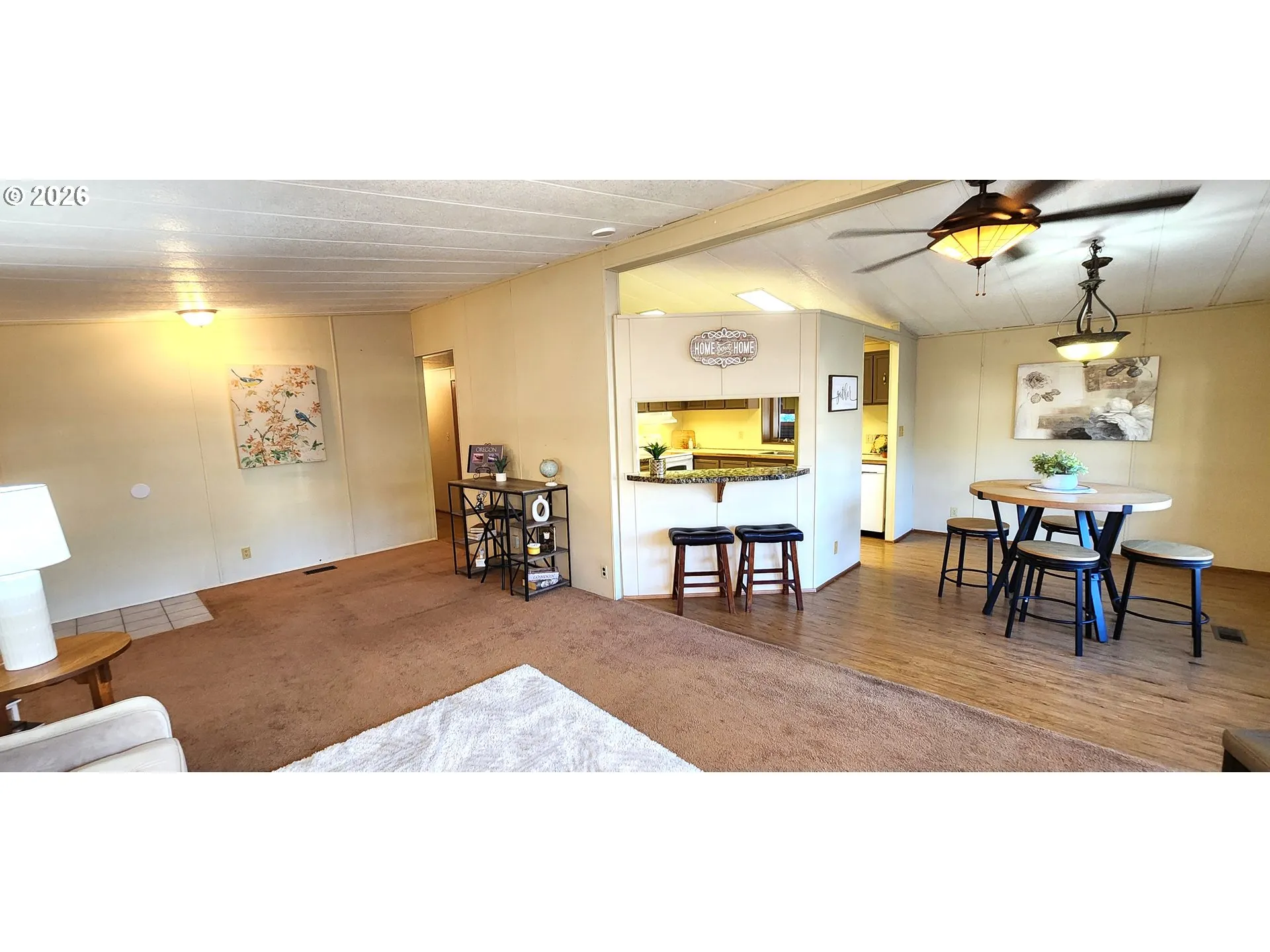 Living Room/Dining Room-Ceiling Fan