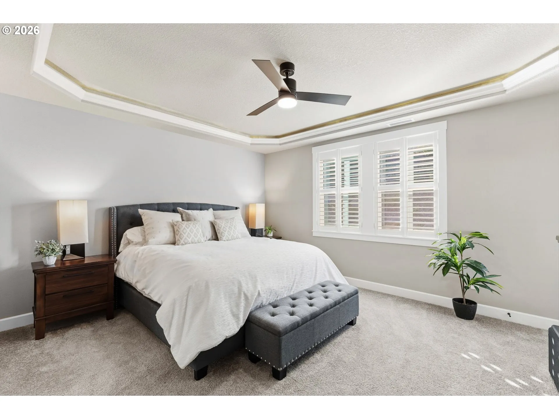 Primary Bedroom-Coffered Ceilings