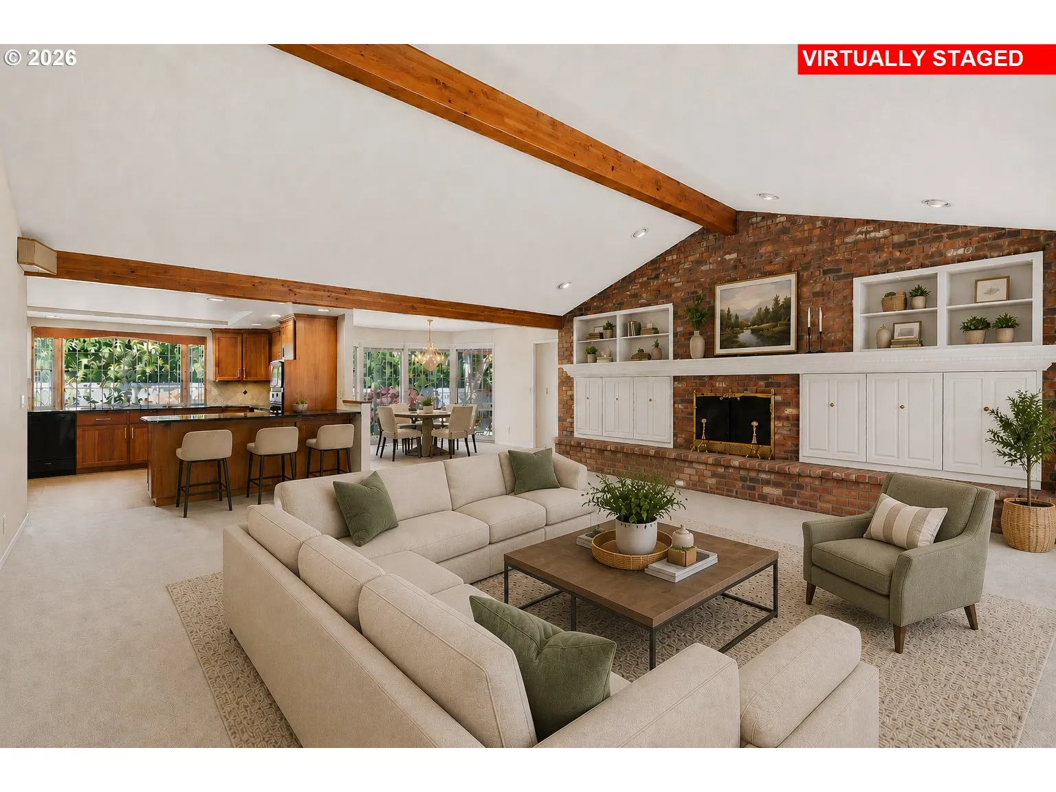 Living Room-Vaulted Ceilings