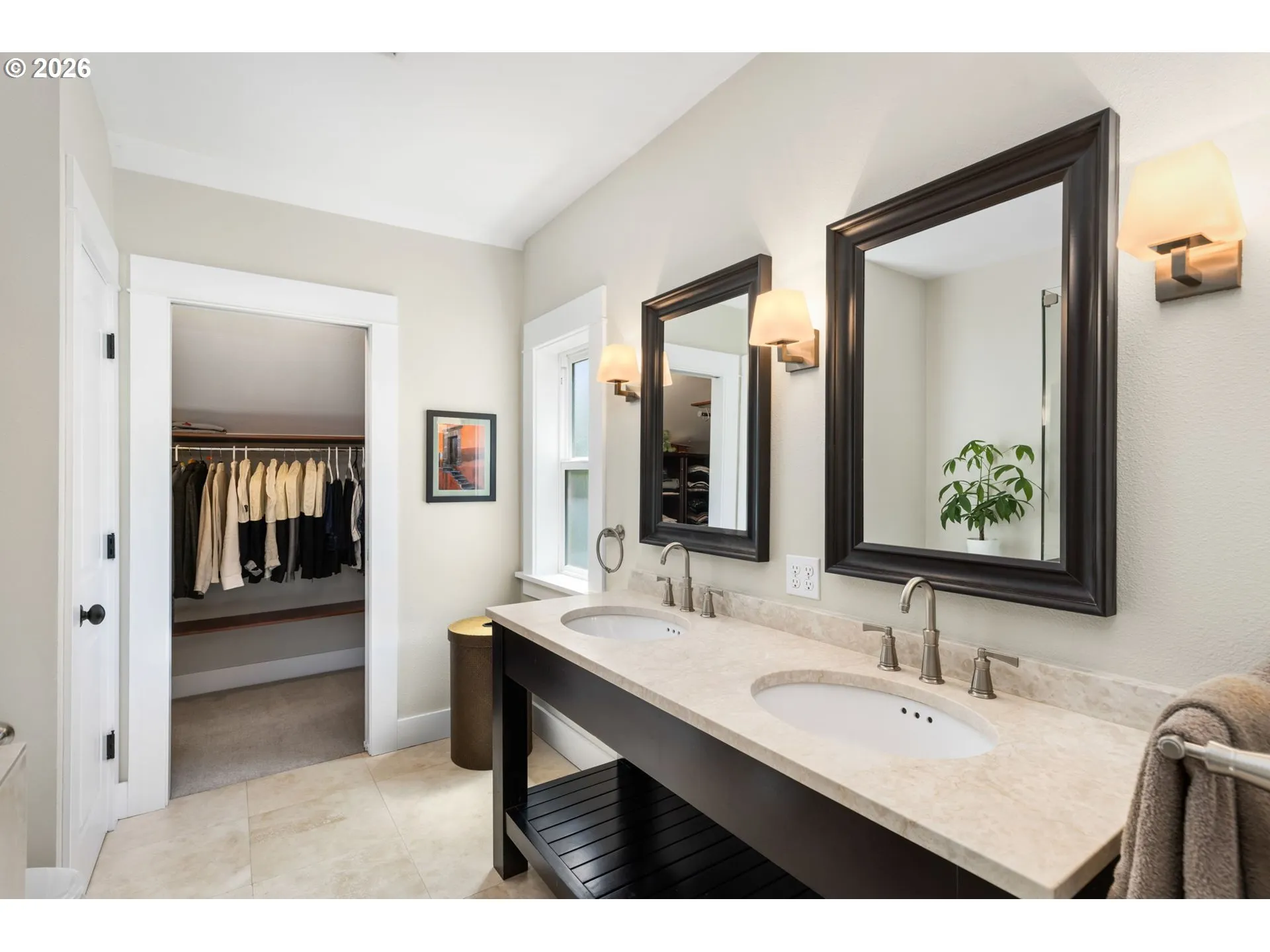 Bathroom, Attached-Double Sinks