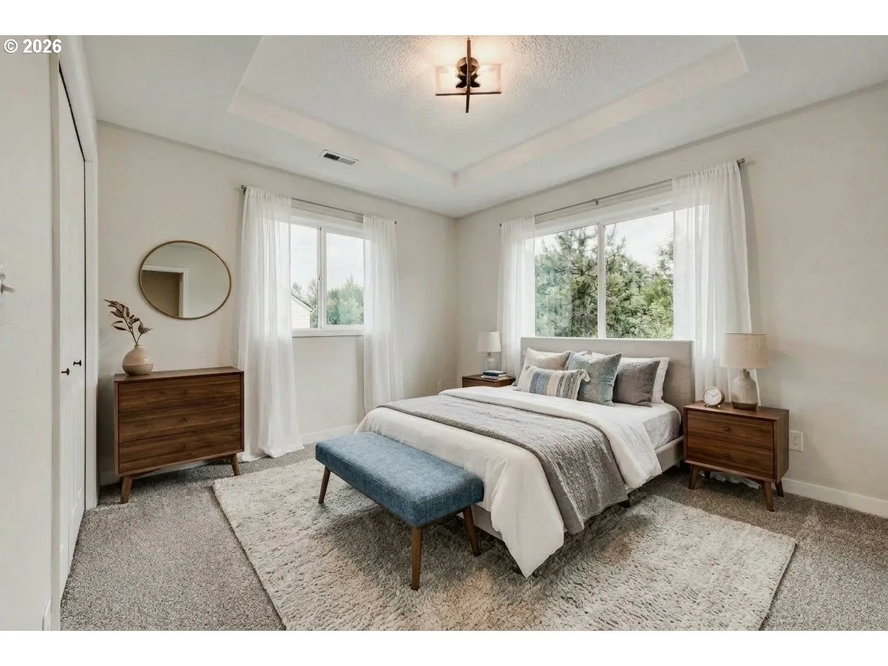 Bedroom, Primary-Coffered Ceilings