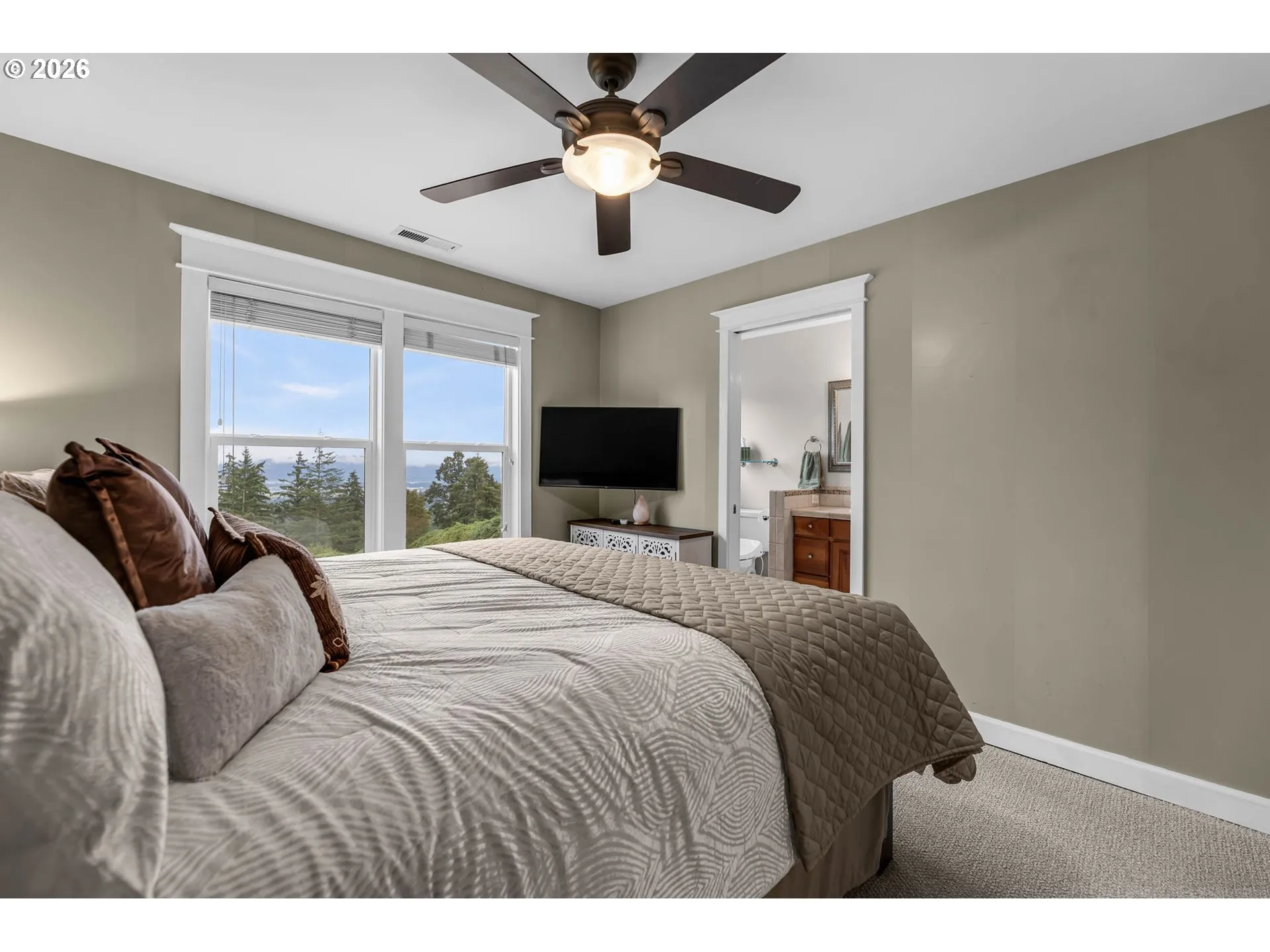 Bedroom, Owner's Suite-View From