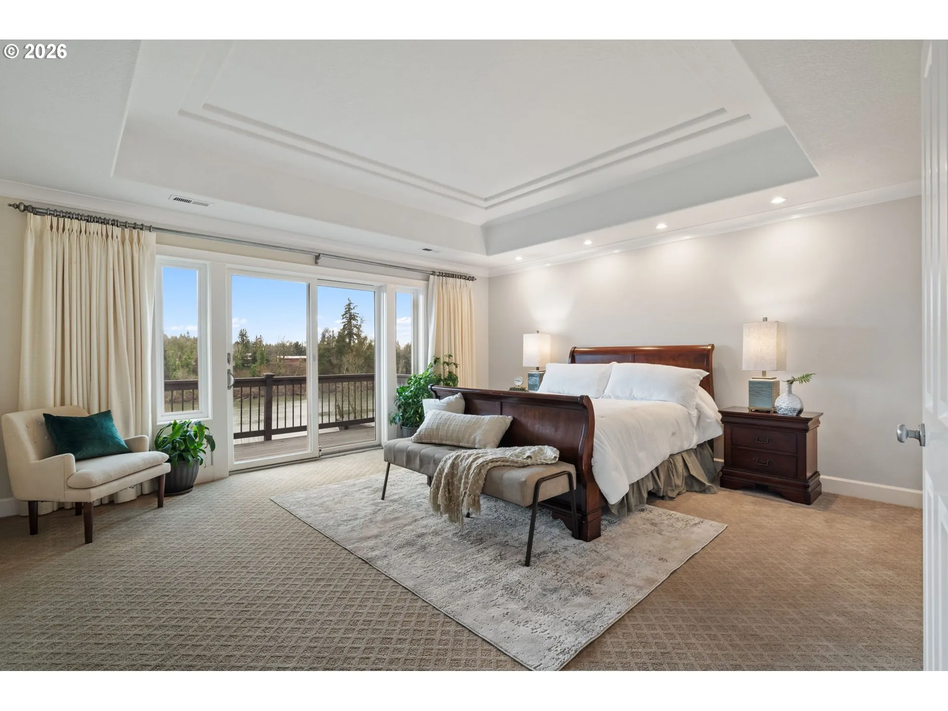 Bedroom, Owner's Suite-View From