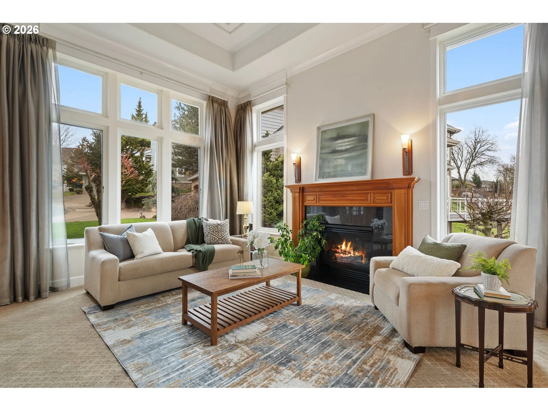 Living Room-Vaulted Ceilings