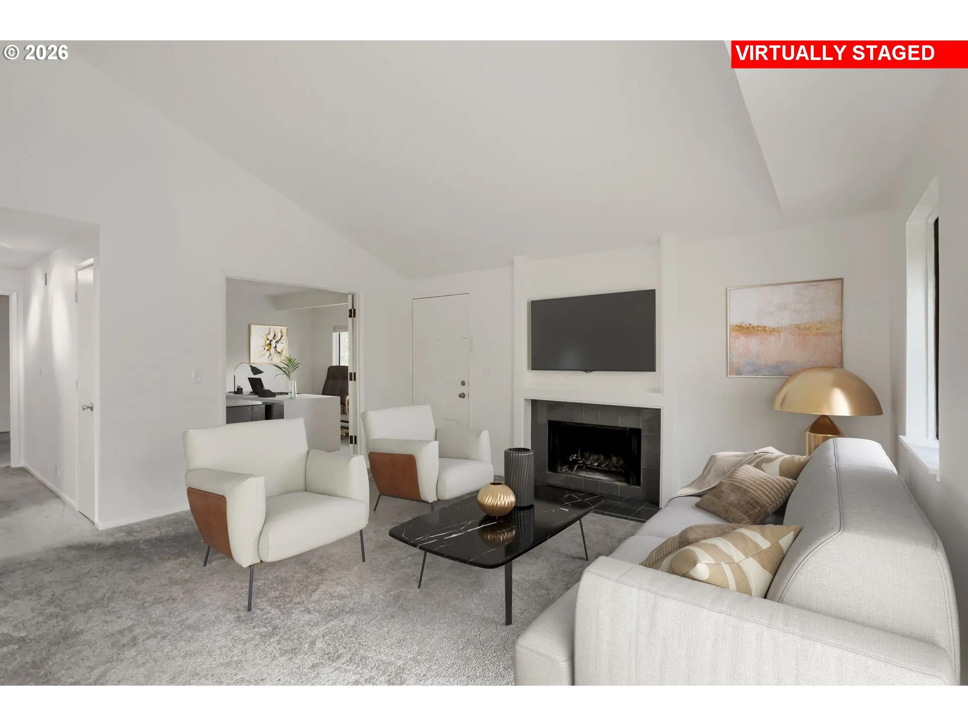 Living Room-Fireplace