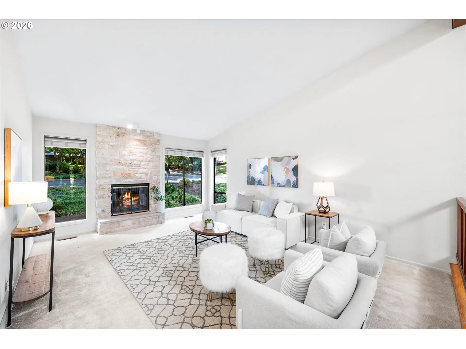 Living Room-Fireplace