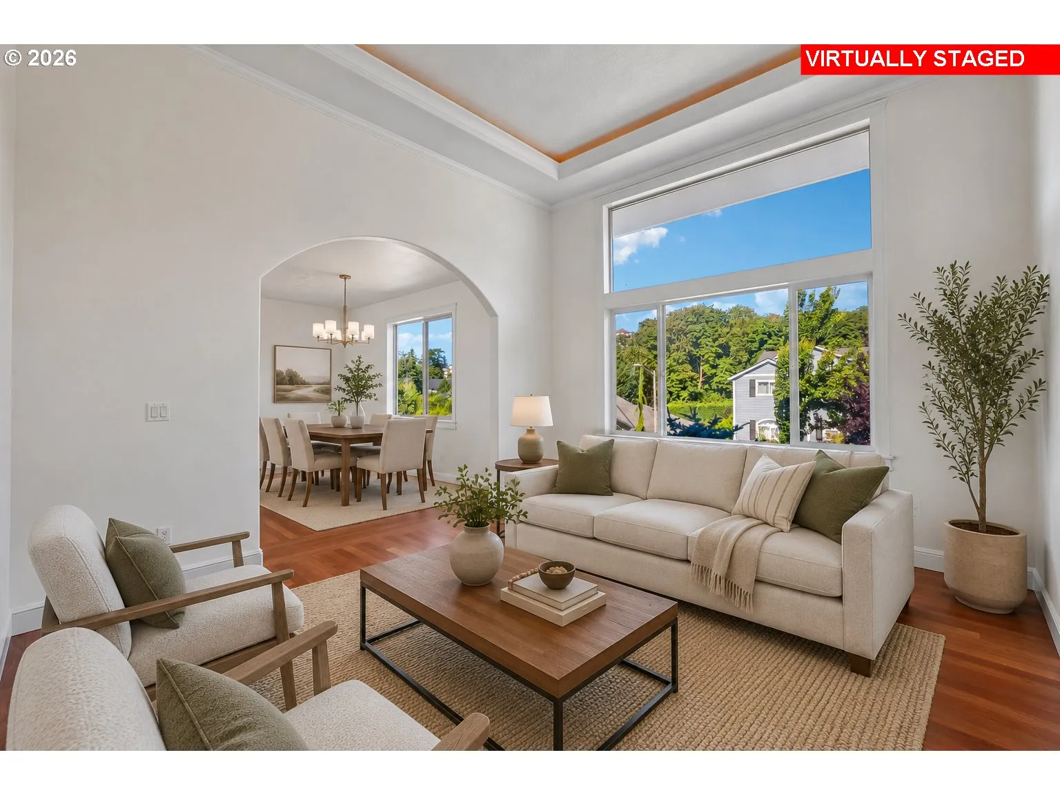 Sitting Room-Coffered Ceilings