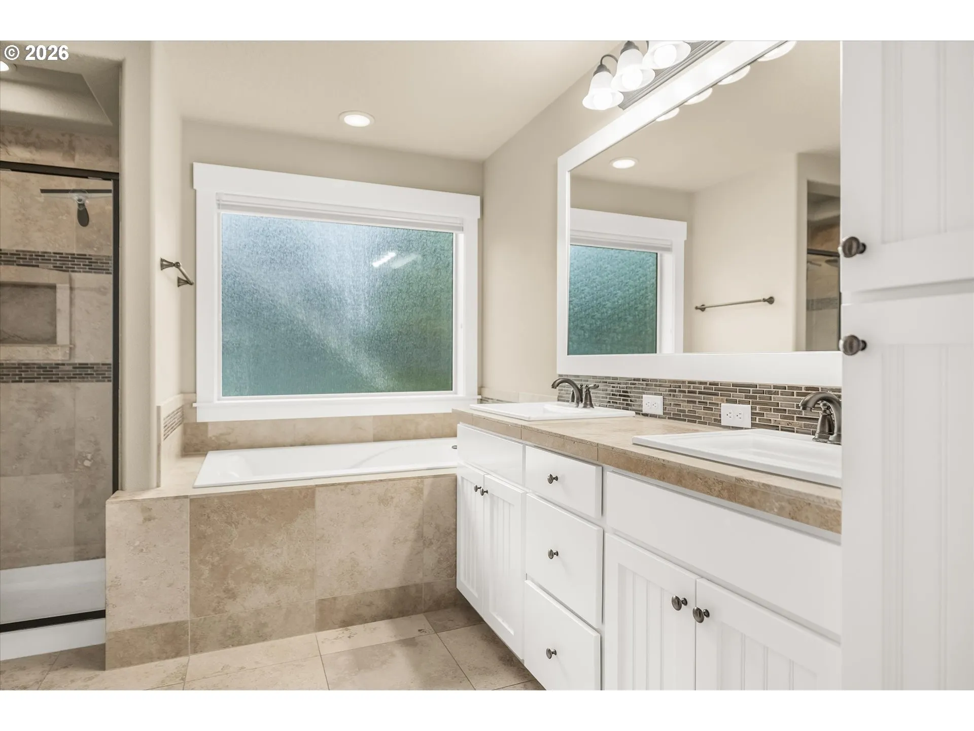 Bathroom, Attached-Double Sinks