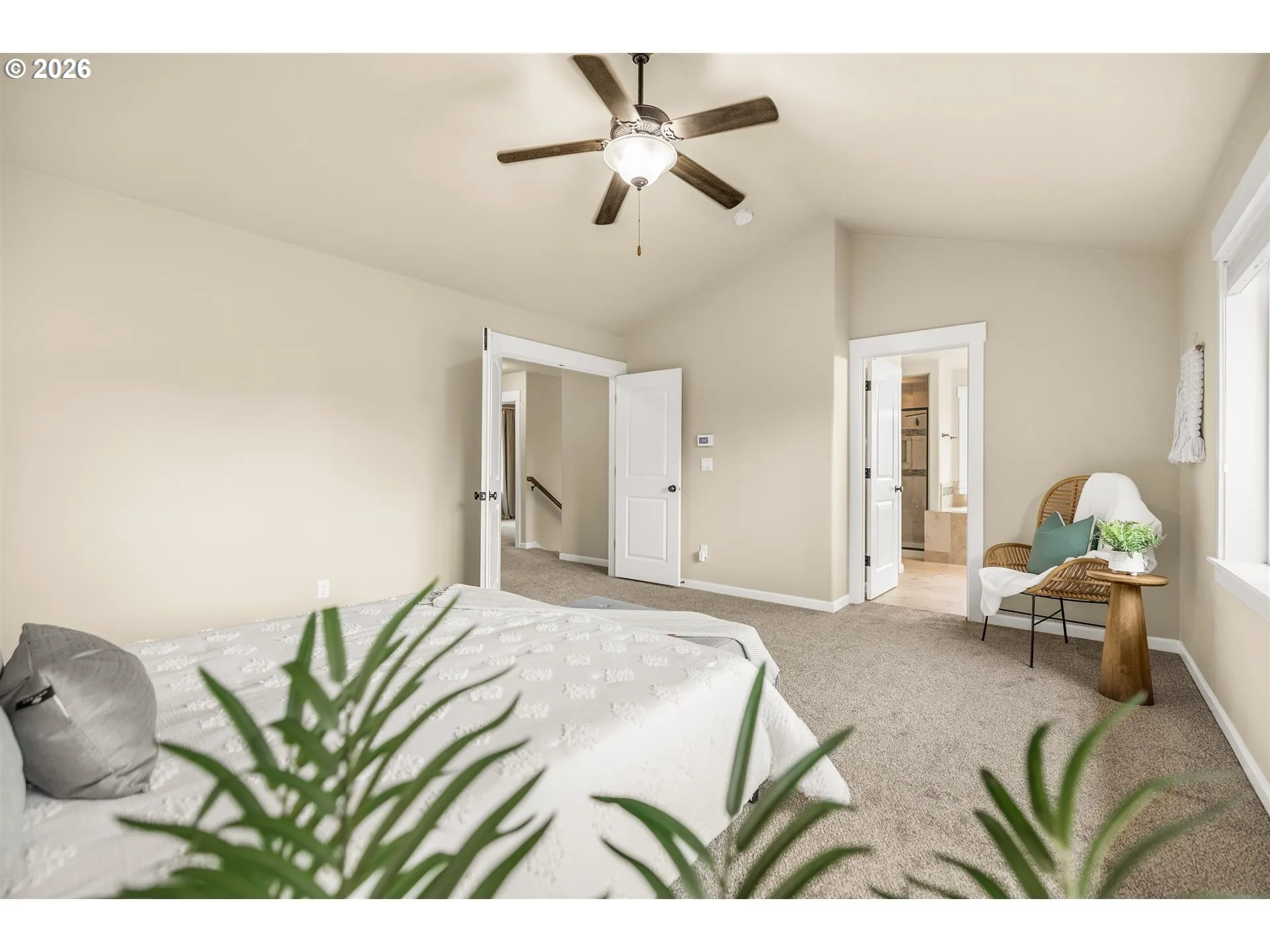 Bedroom, Primary-Ceiling Fan