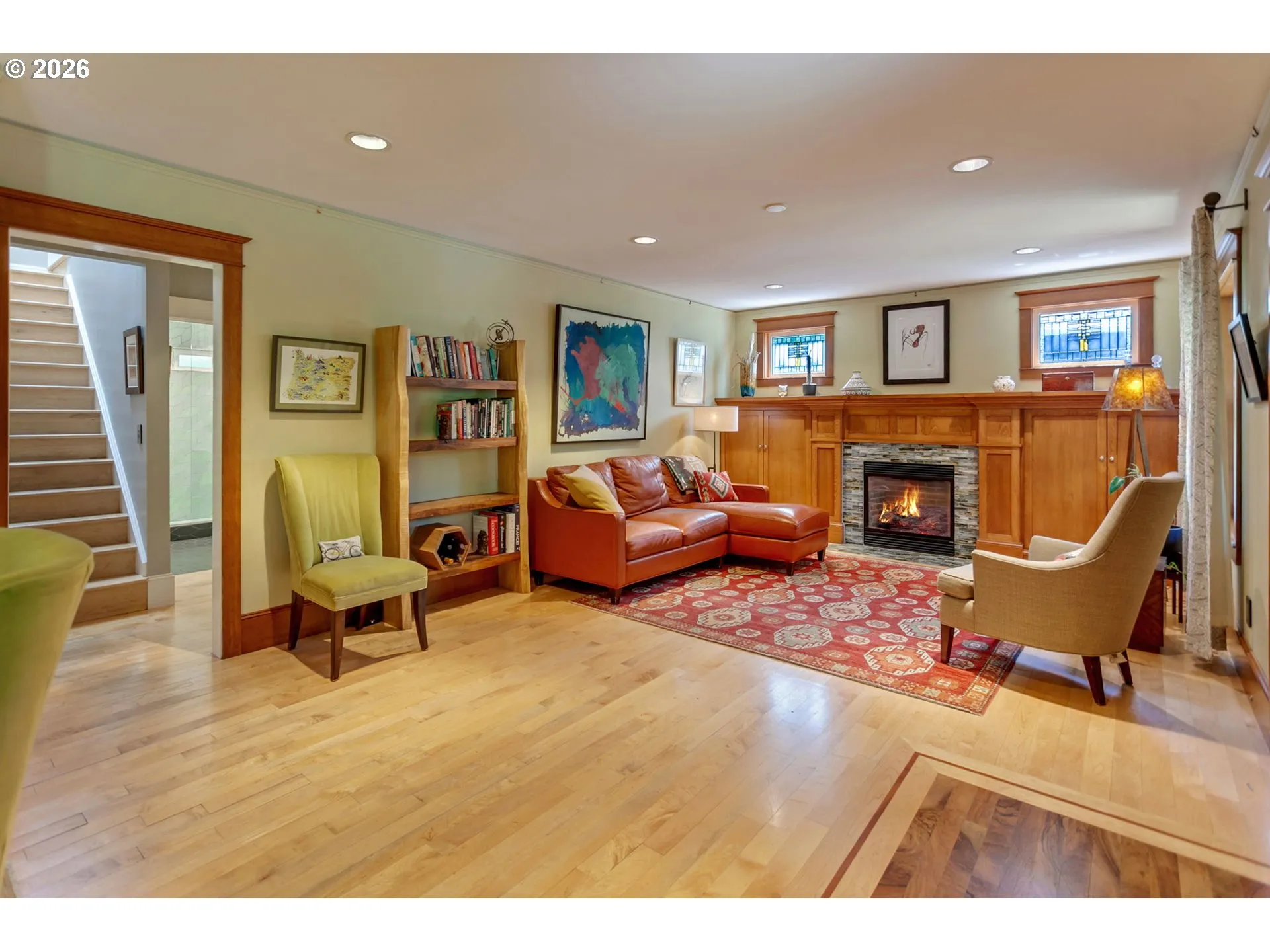 Living Room-Fireplace