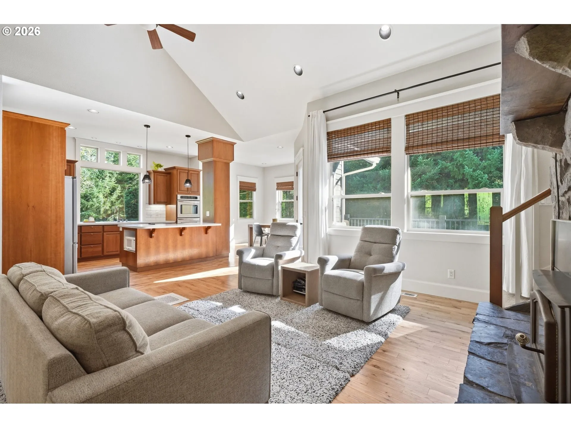 Living Room-Vaulted Ceilings