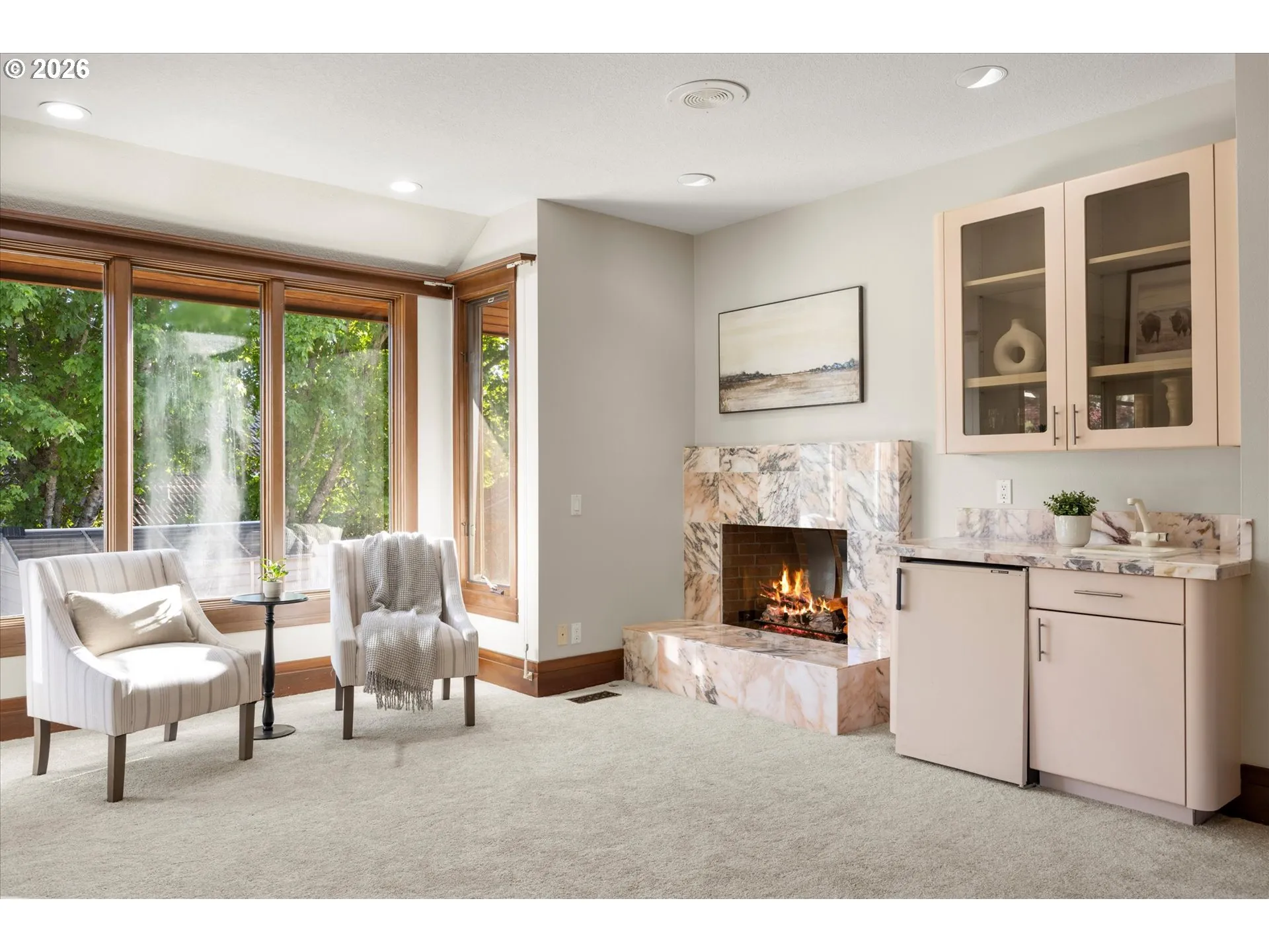 Primary Bedroom-Fireplace