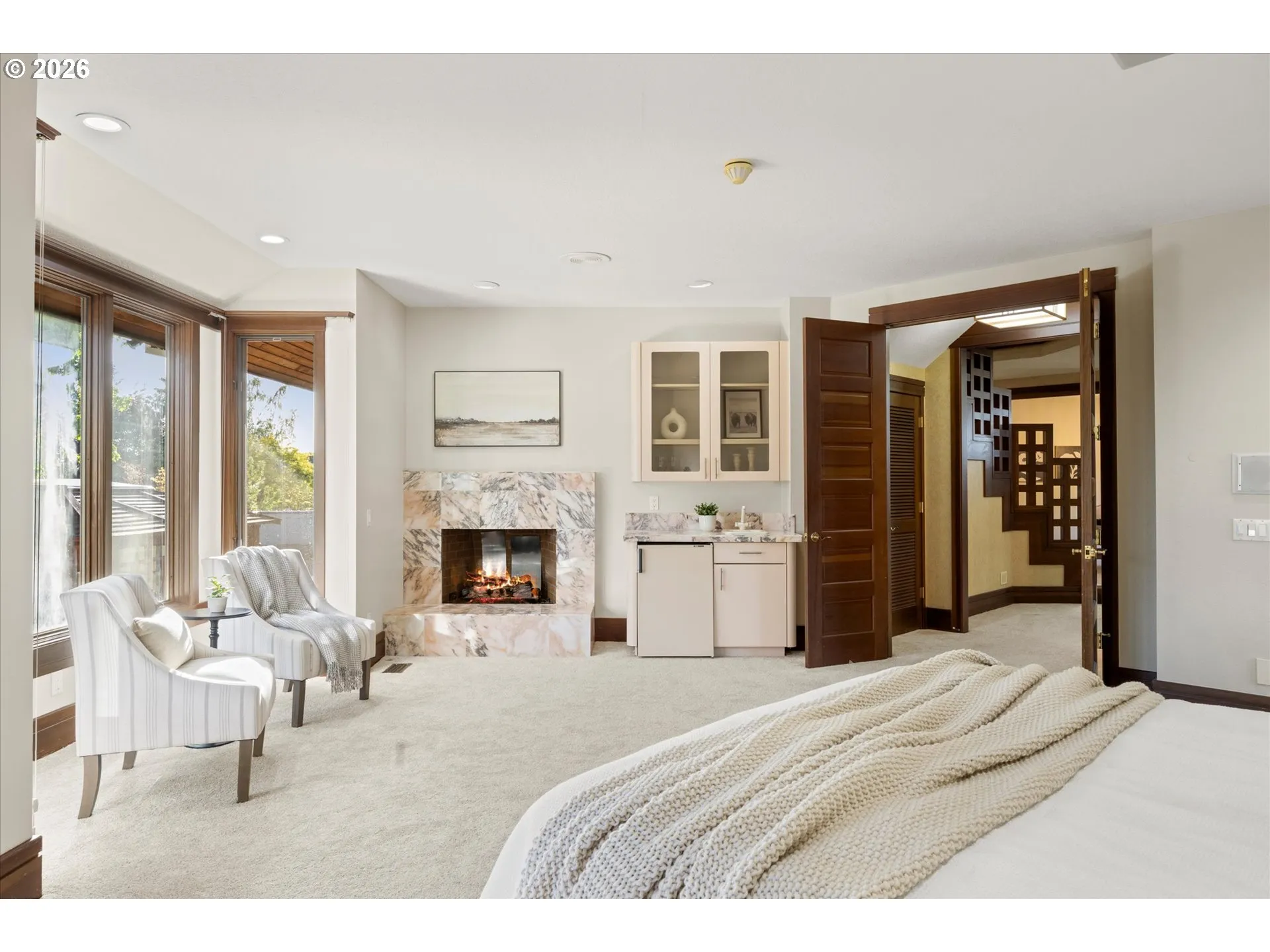 Primary Bedroom-Fireplace