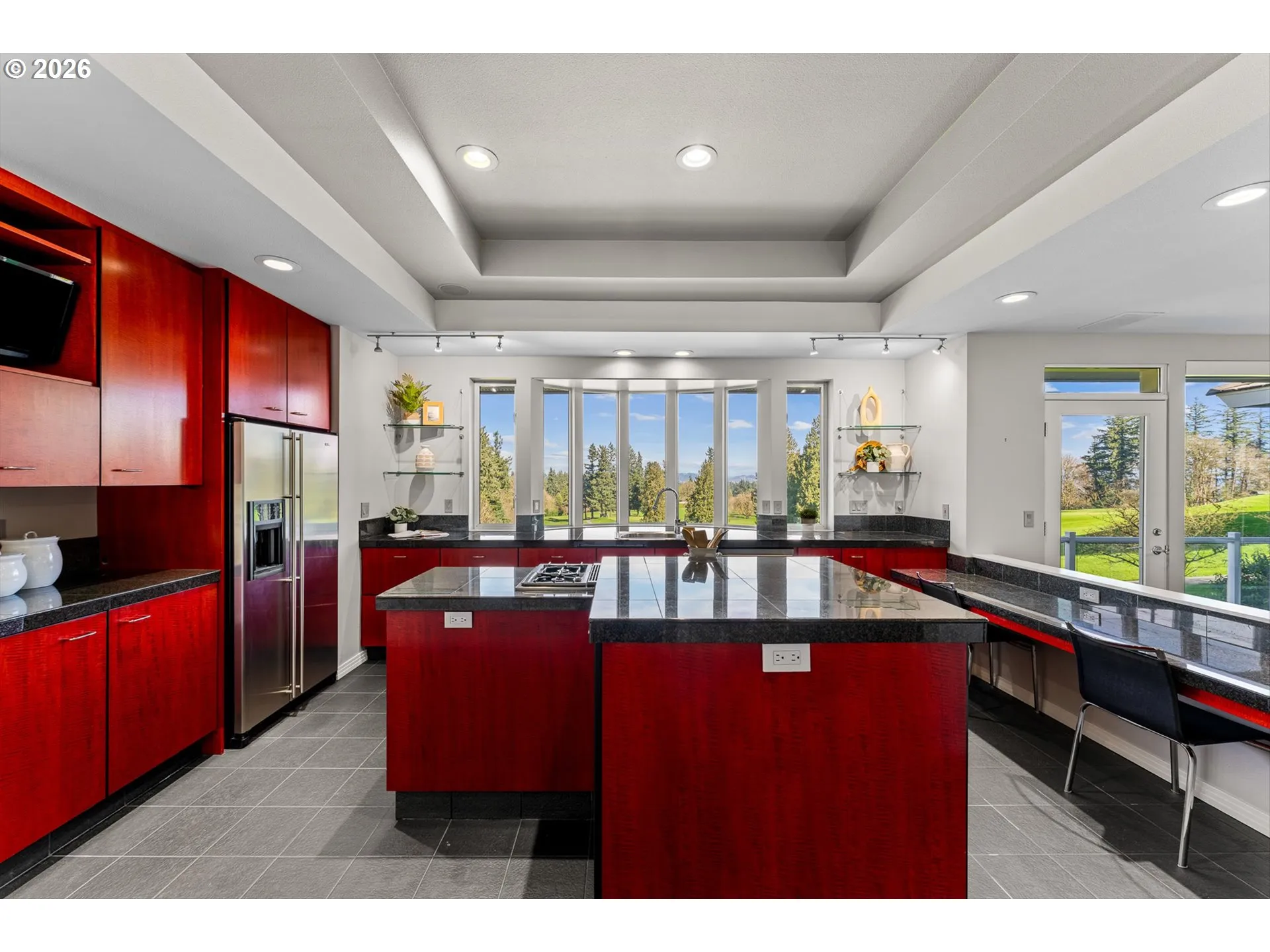Kitchen-Coffered Ceilings