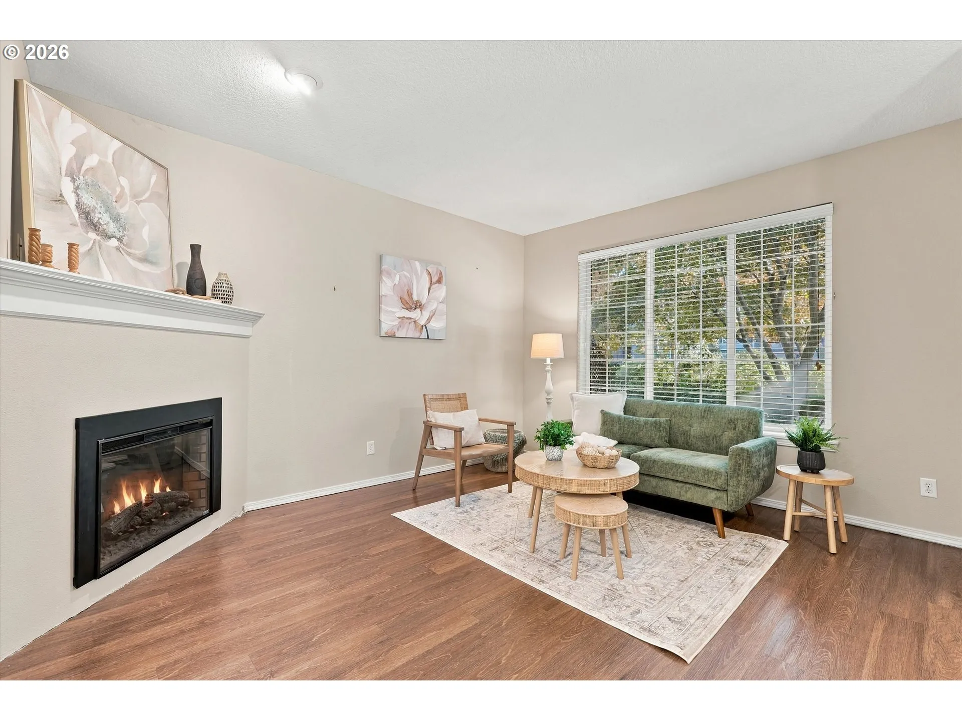 Living Room-Fireplace