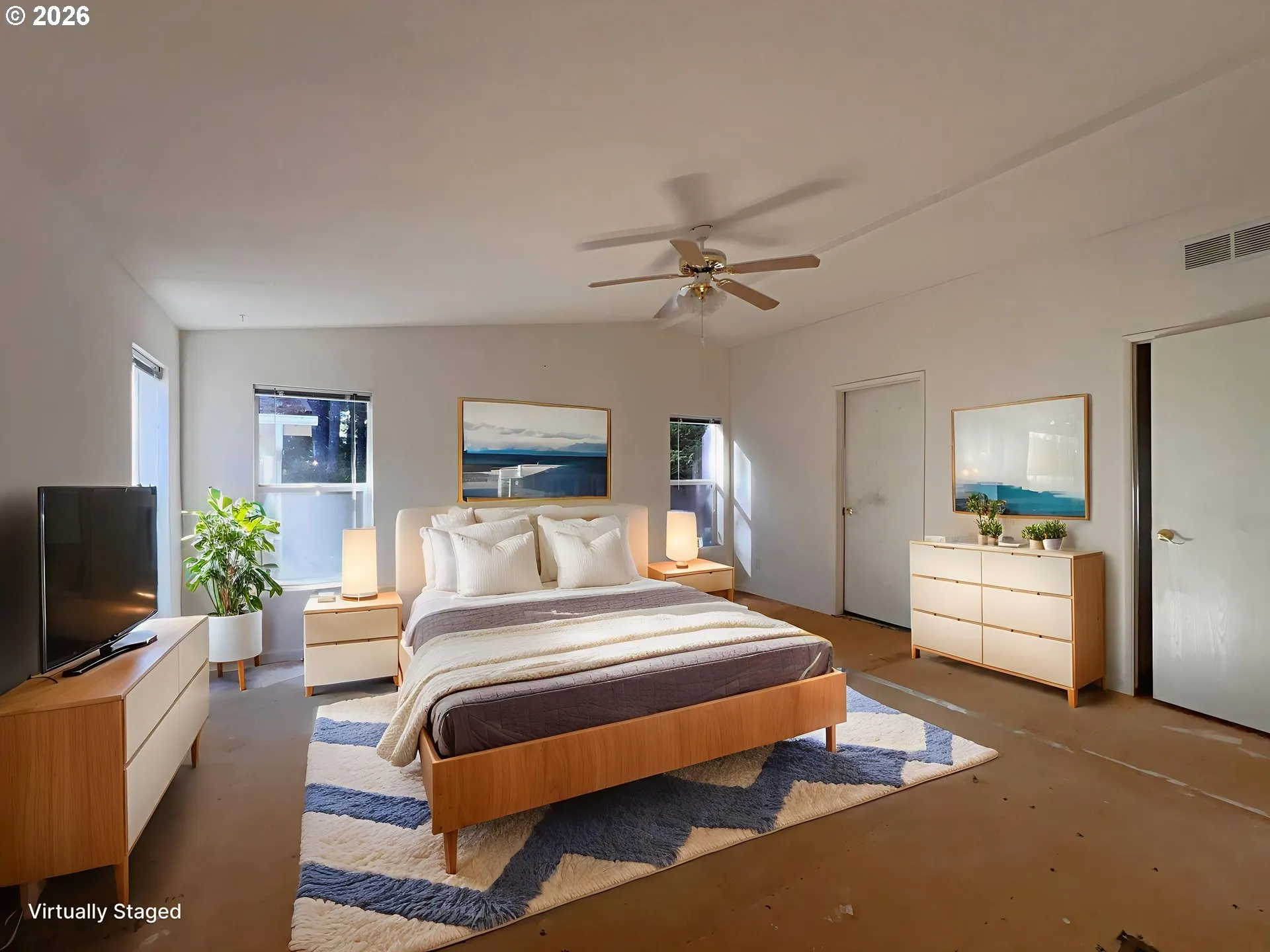 Owner's Suite Bedroom-Vaulted Ceilings