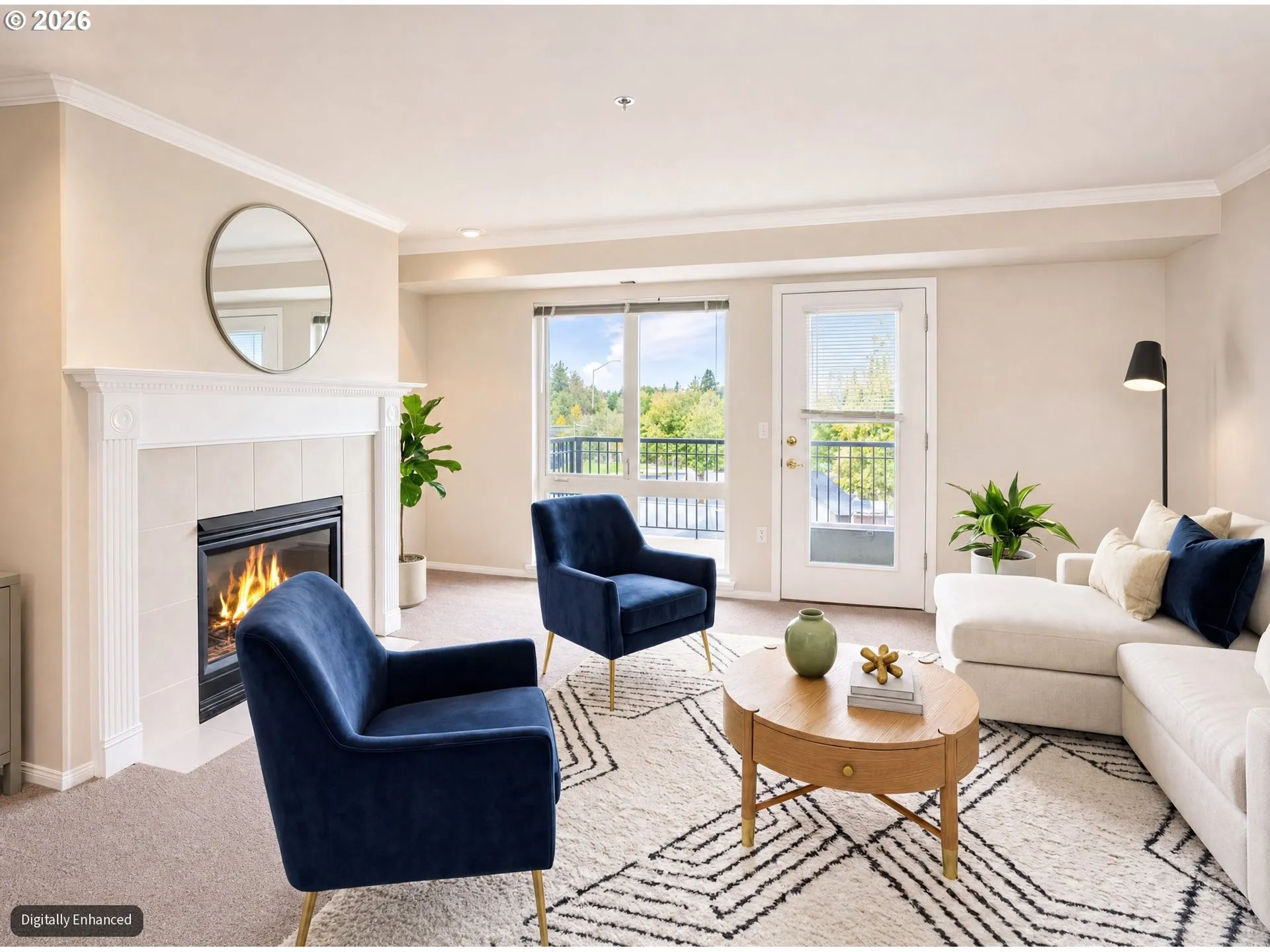 Living Room-Fireplace