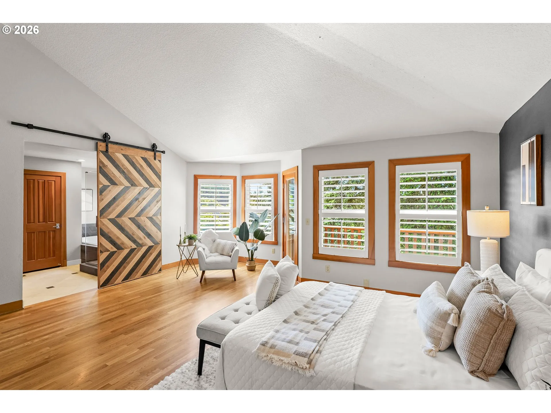 Owner's Suite Bedroom-Vaulted Ceilings