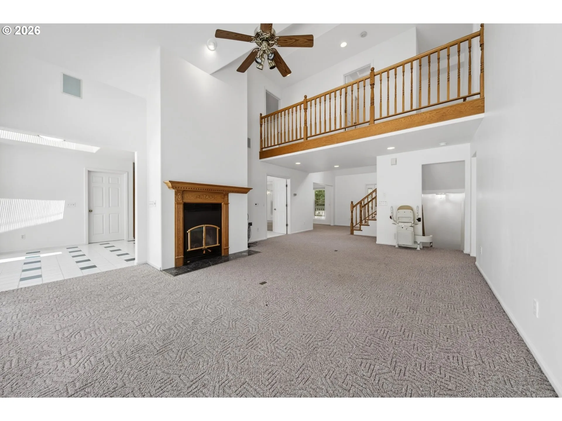 Living Room-Fireplace