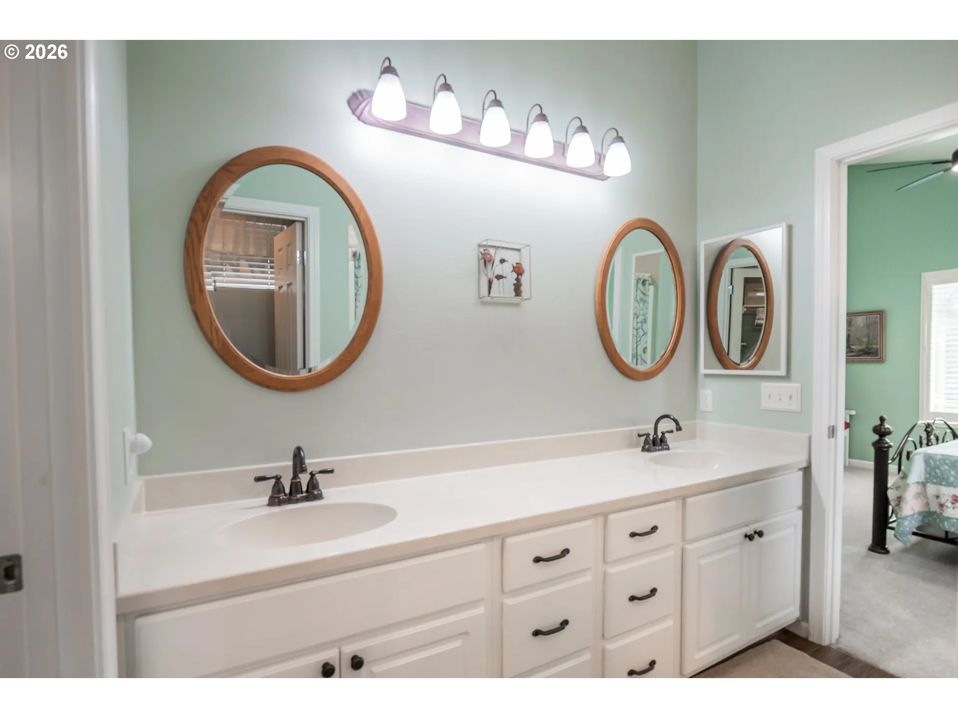 Bathroom, Attached-Double Sinks