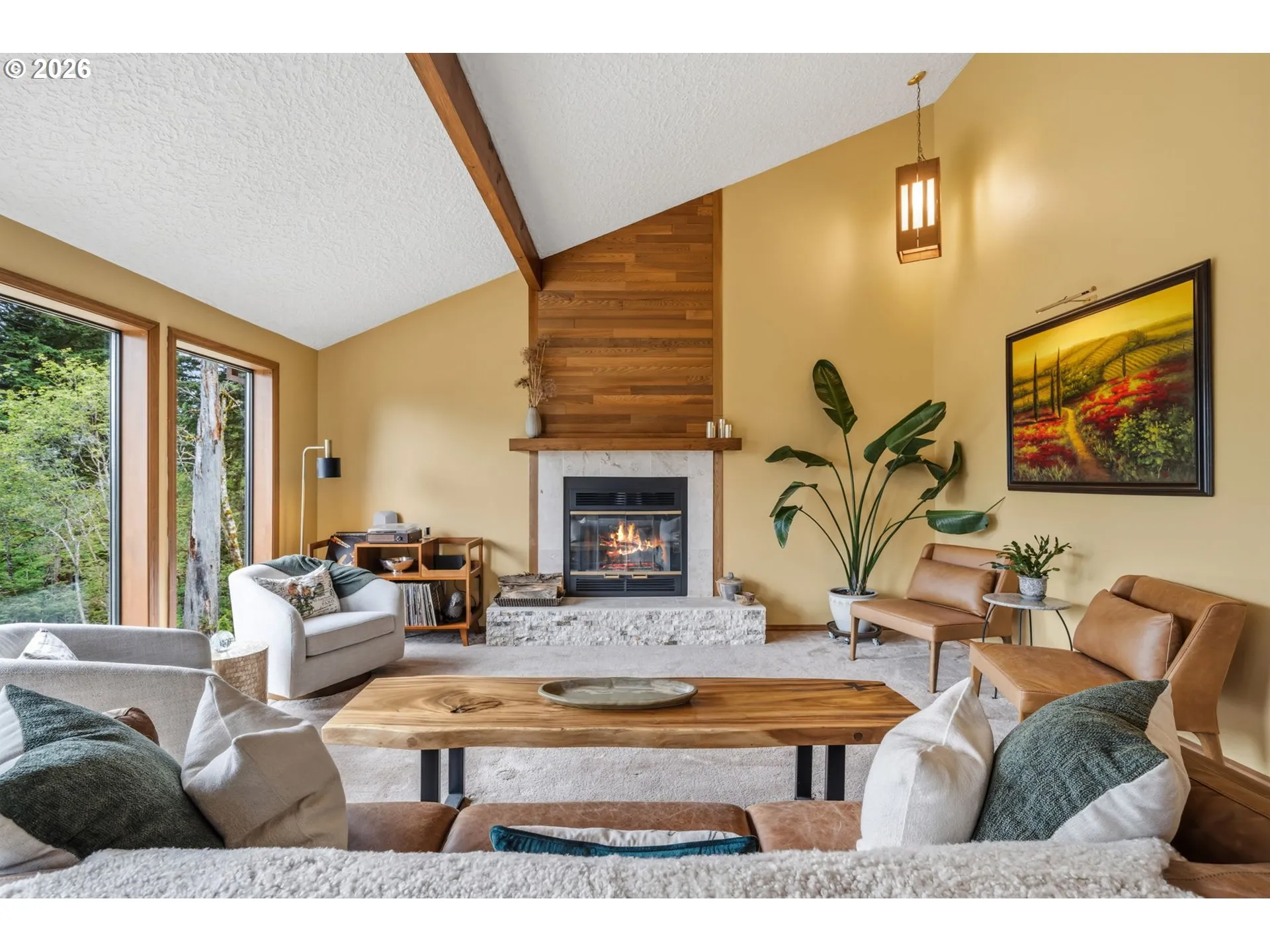Living Room-Fireplace