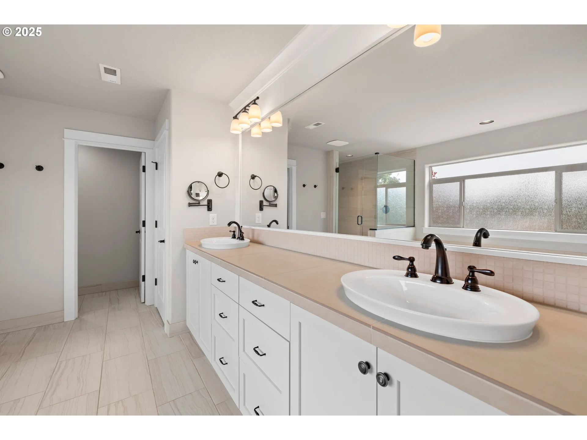 Bathroom, Attached-Double Sinks