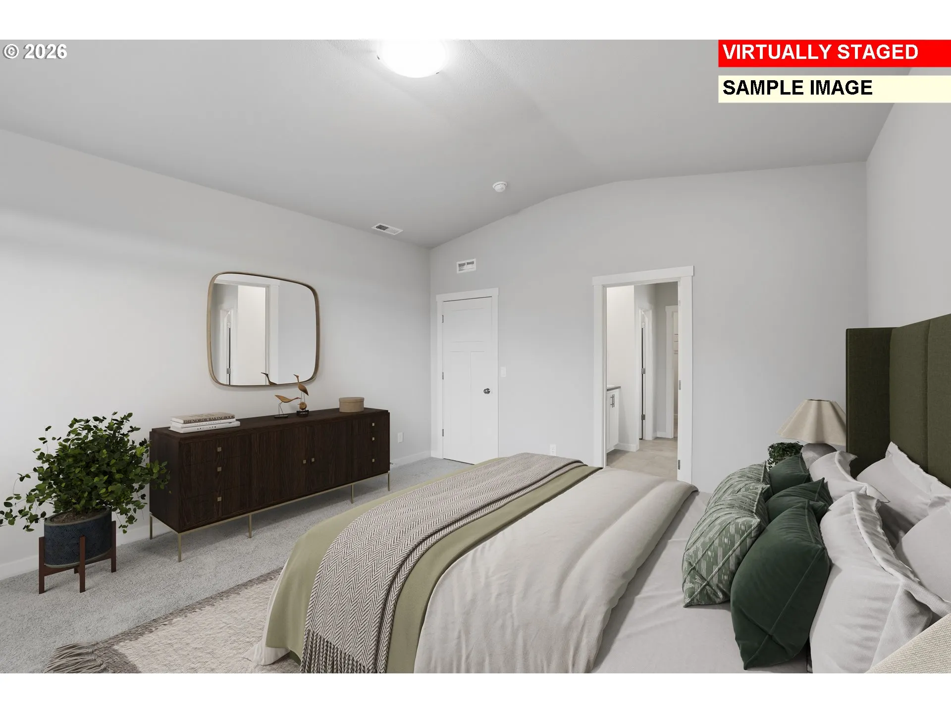 Owner's Suite Bedroom-Vaulted Ceilings
