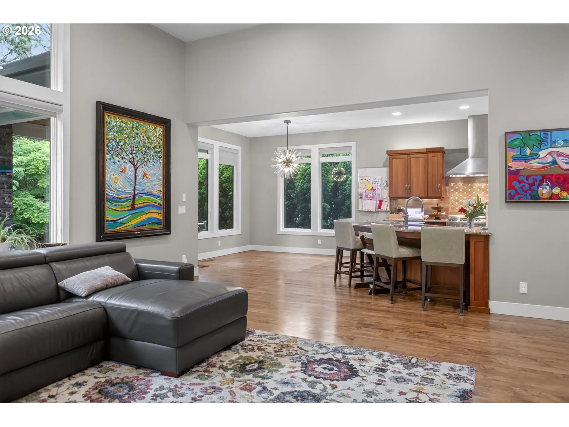 Great Room-Coffered Ceilings