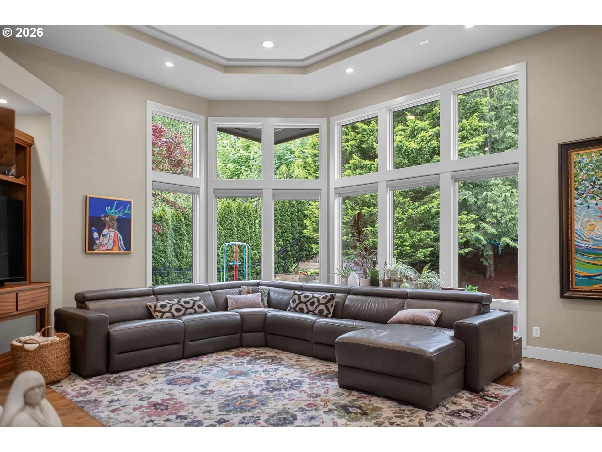Family Room-Coffered Ceilings