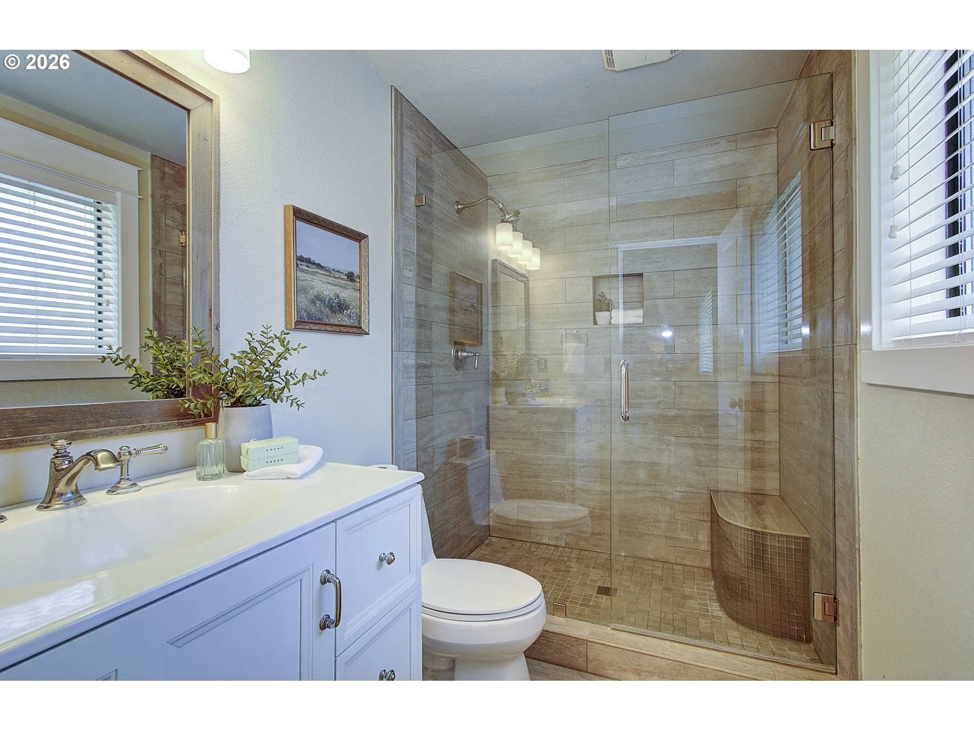 Bathroom, Attached-Walk in Shower